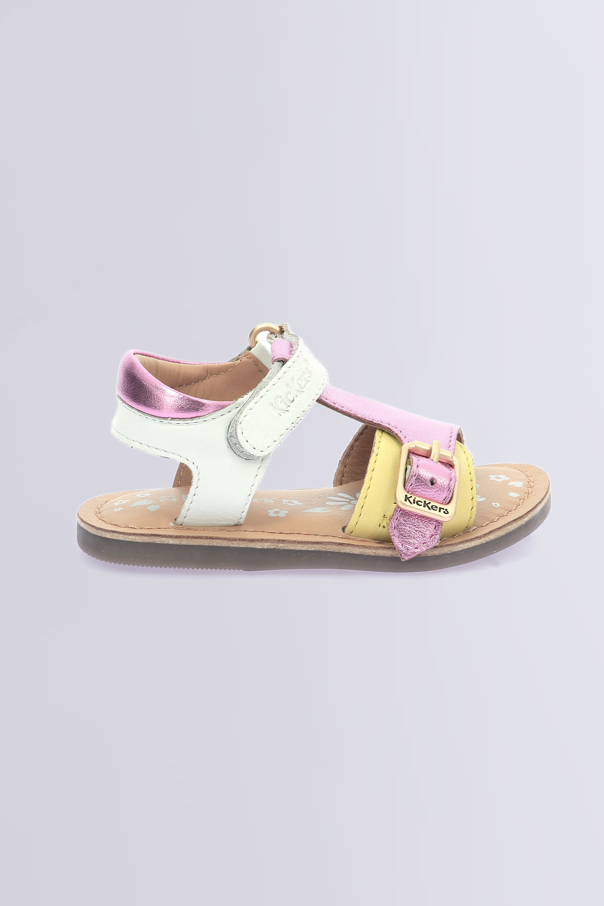 Diazz - Sandales blanc et multicore pour fille de la marque Kickers - Kids & Co © Officiel Diazz - Sandales blanc et multicore pour fille de la marque Kickers - Kids & Co © Officiel