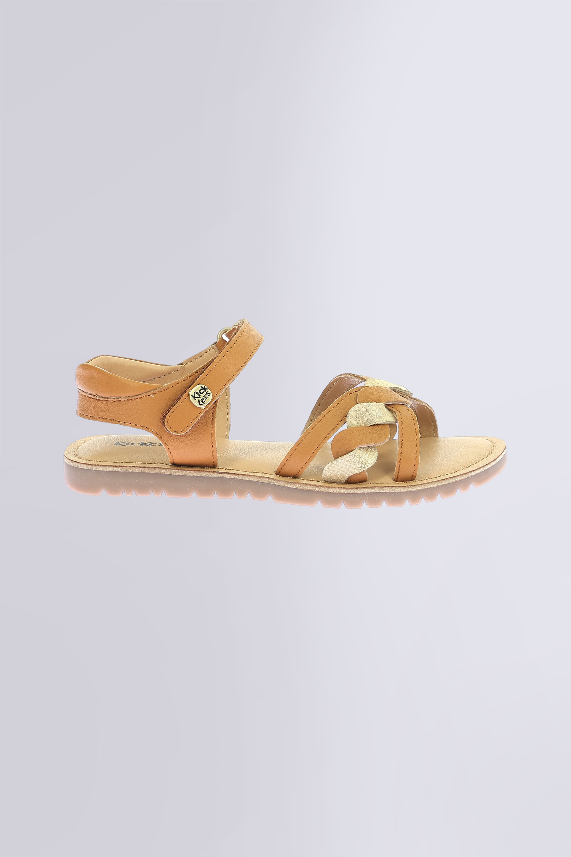 Betty - Sandales camel et or pour fille de la marque Kickers  - Kids & Co © Officiel