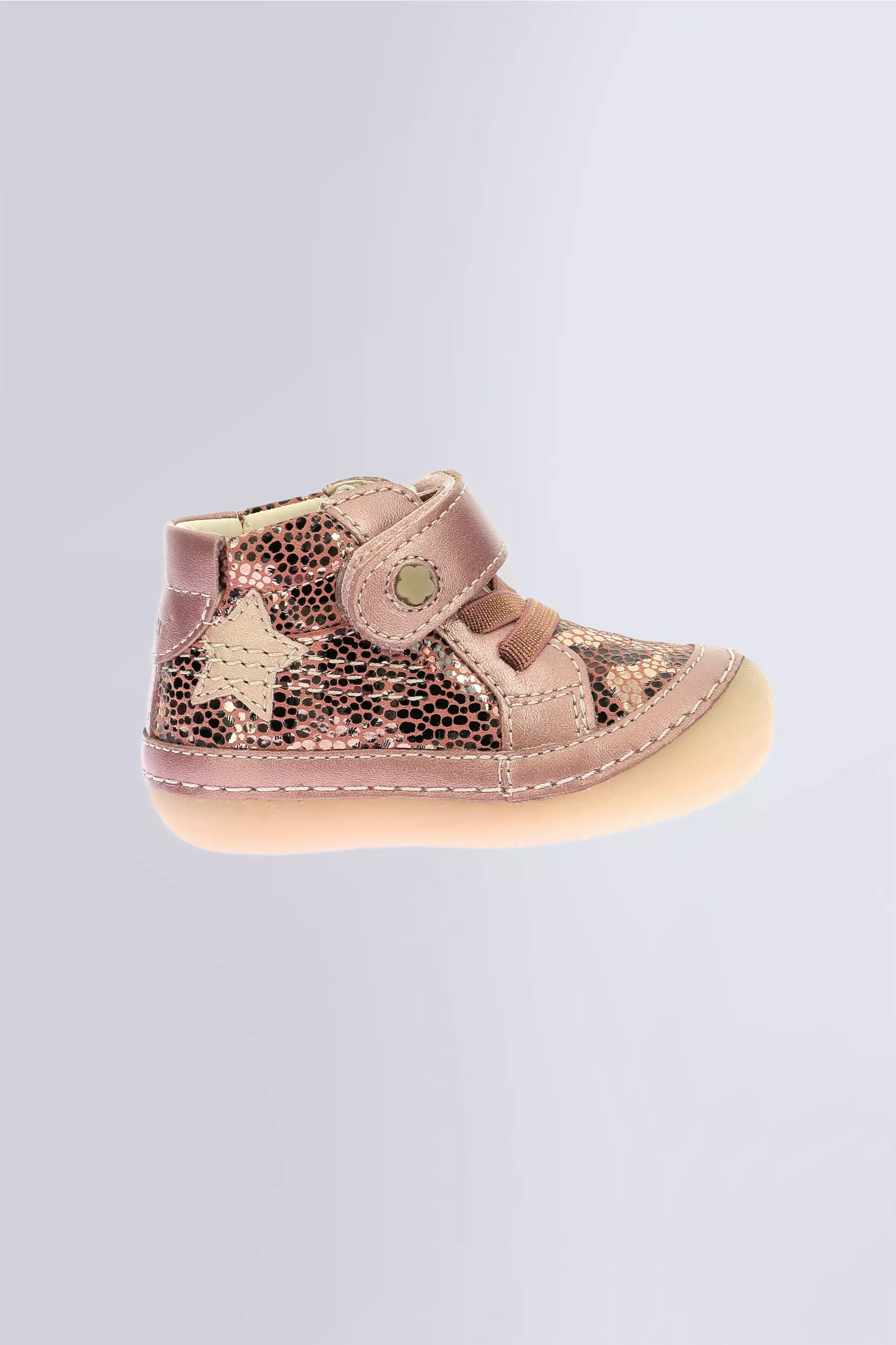 Sokistic - Bottillons rose léopard pour fille de la marque Kickers  - Kids & Co © Officiel