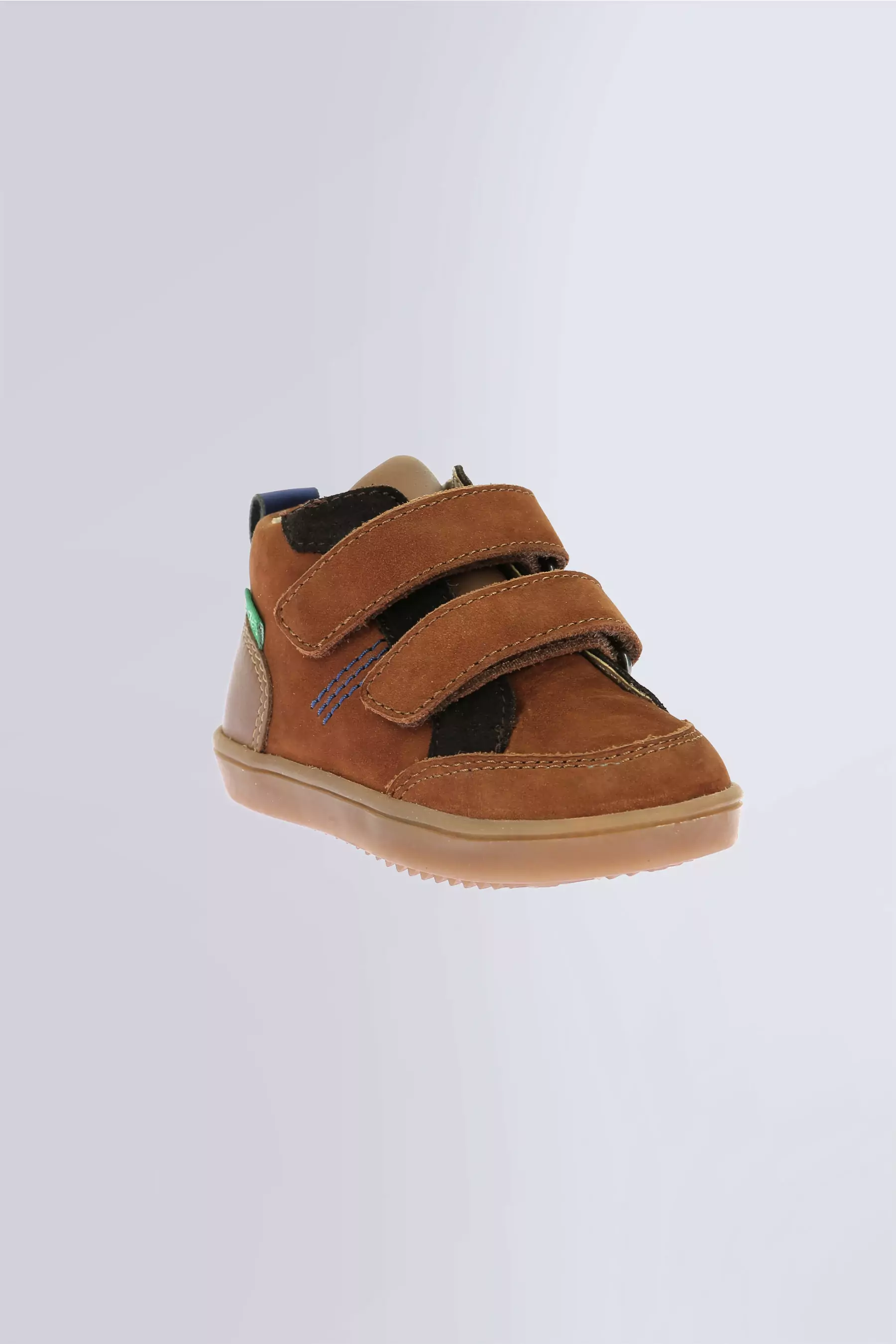 Kick Wetykro - Baskets hautes marron, camel et bleu pour garçon de la marque Kickers - Kids & Co © Officiel Kick Wetykro - Baskets hautes marron, camel et bleu pour garçon de la marque Kickers - Kids & Co © Officiel