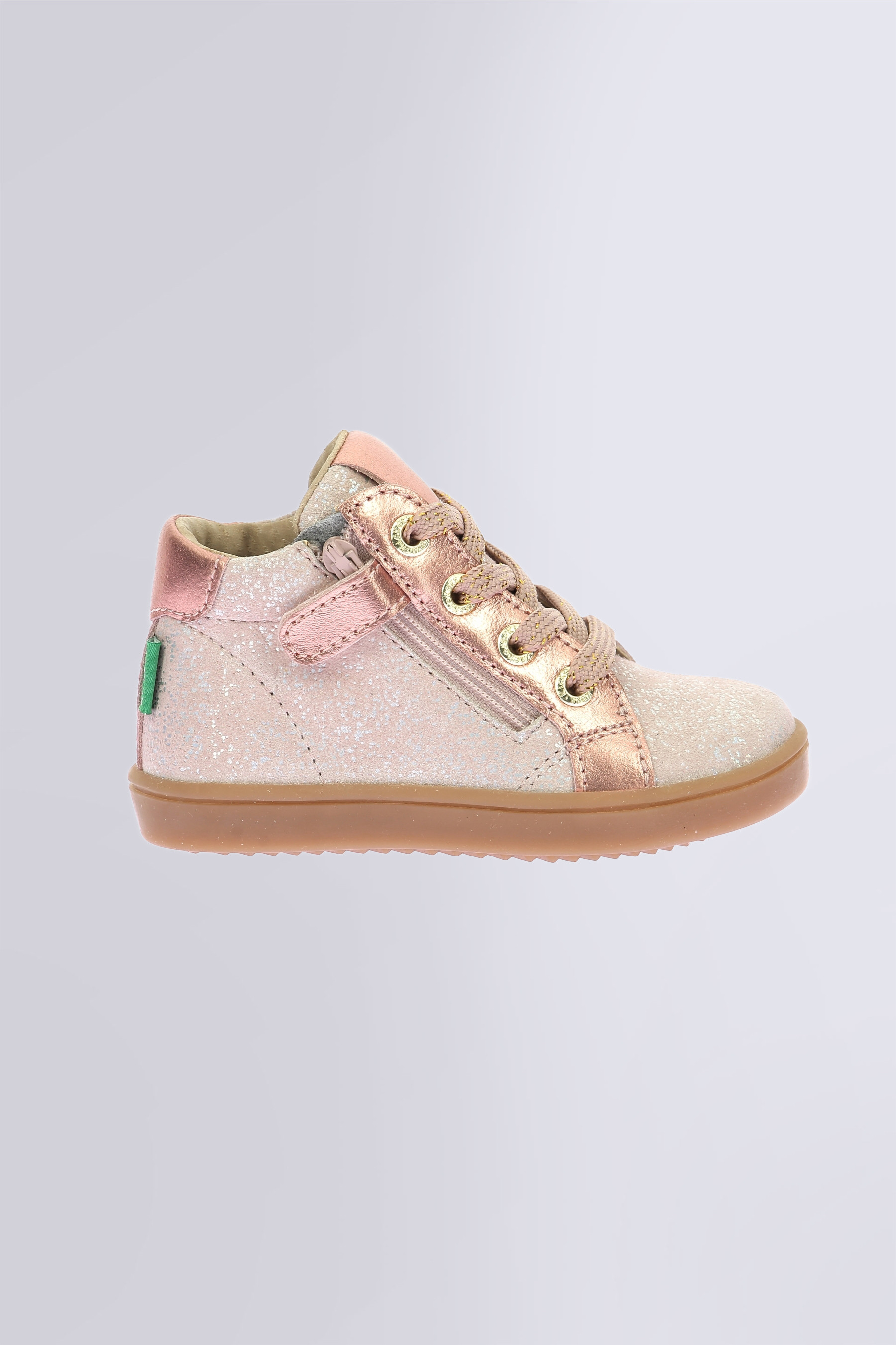 Kick Welly - Baskets rose clair pour fille de la marque Kickers  - Kids & Co © Officiel