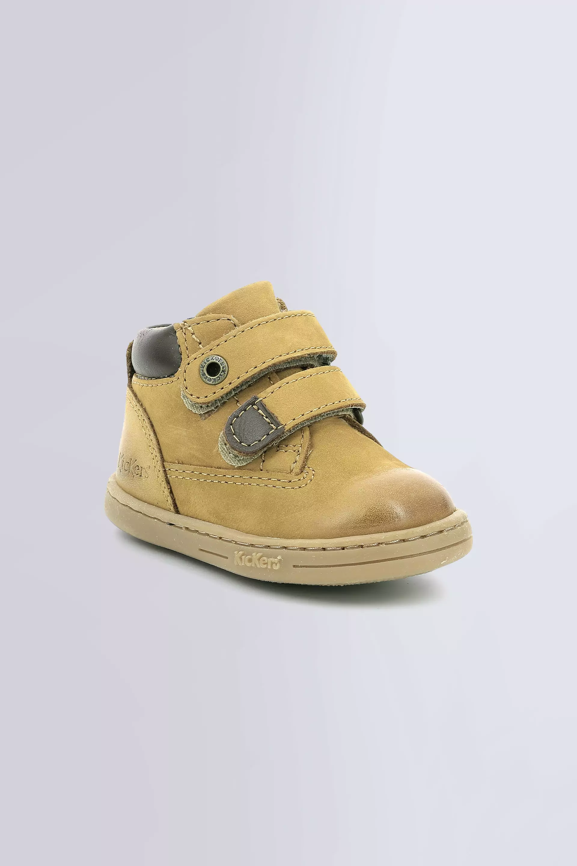 Tackeasy - Bottillons camel et marron pour fille et garçon de la marque Kickers  - Kids & Co © Officiel