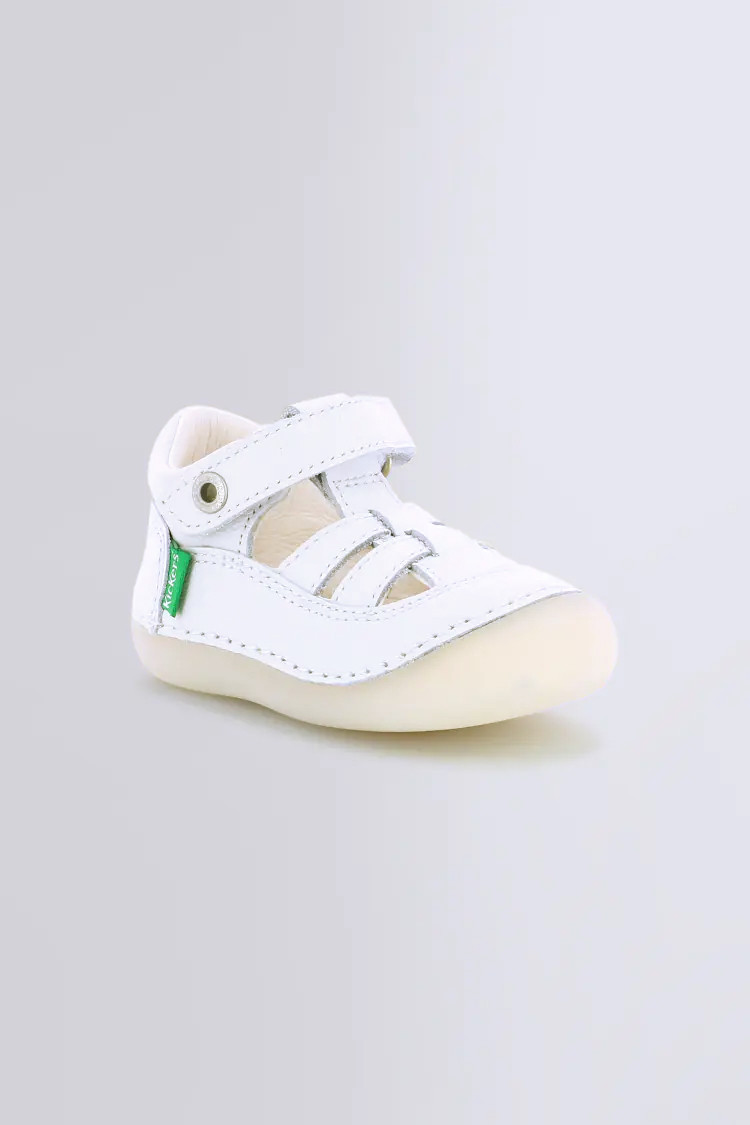 Sushy - Salomés blanc pour fille et garçon de la marque Kickers  - Kids & Co © Officiel