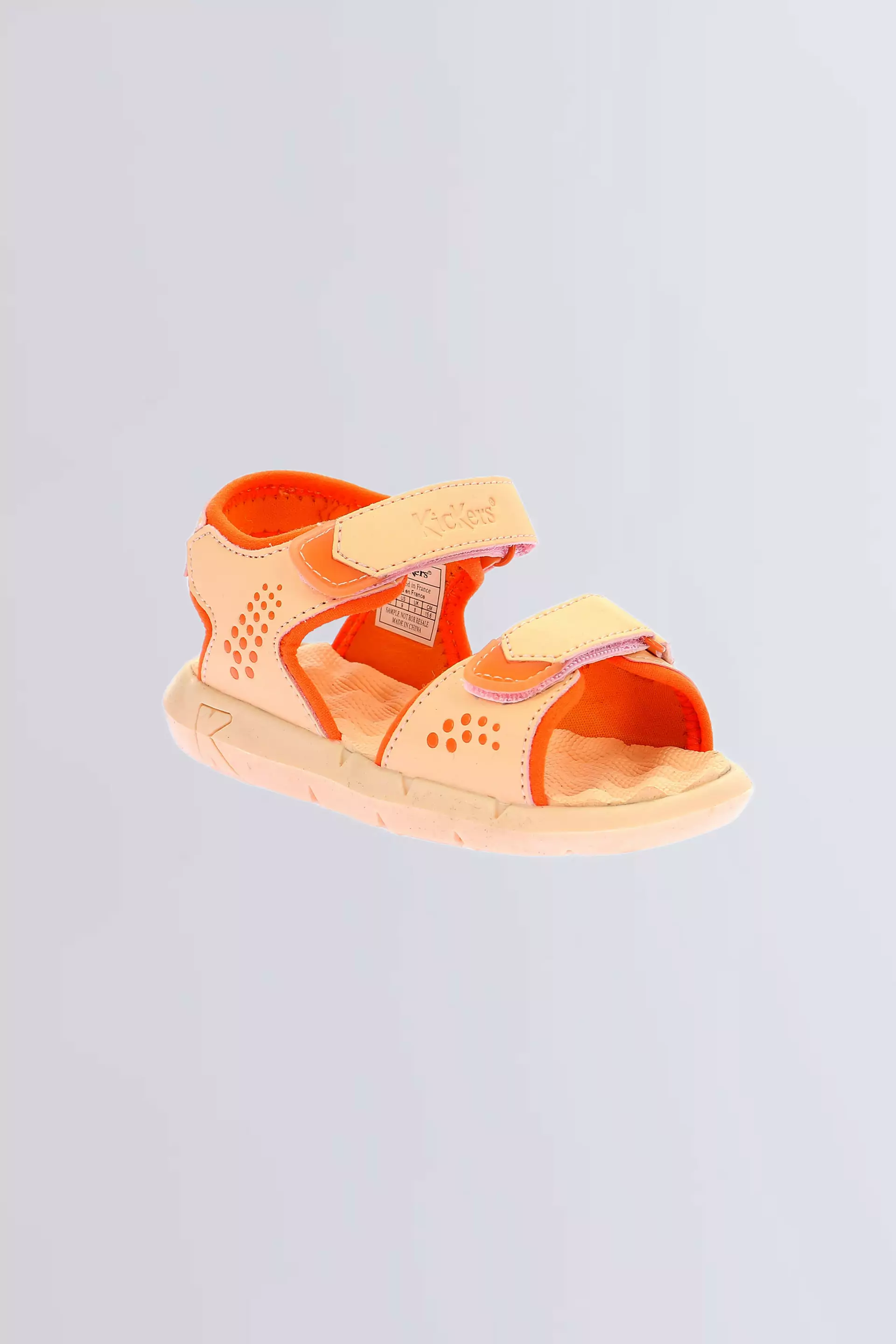 Jumangap - Sandales rose et orange pour fille et garçon de la marque Kickers  - Kids & Co © Officiel
