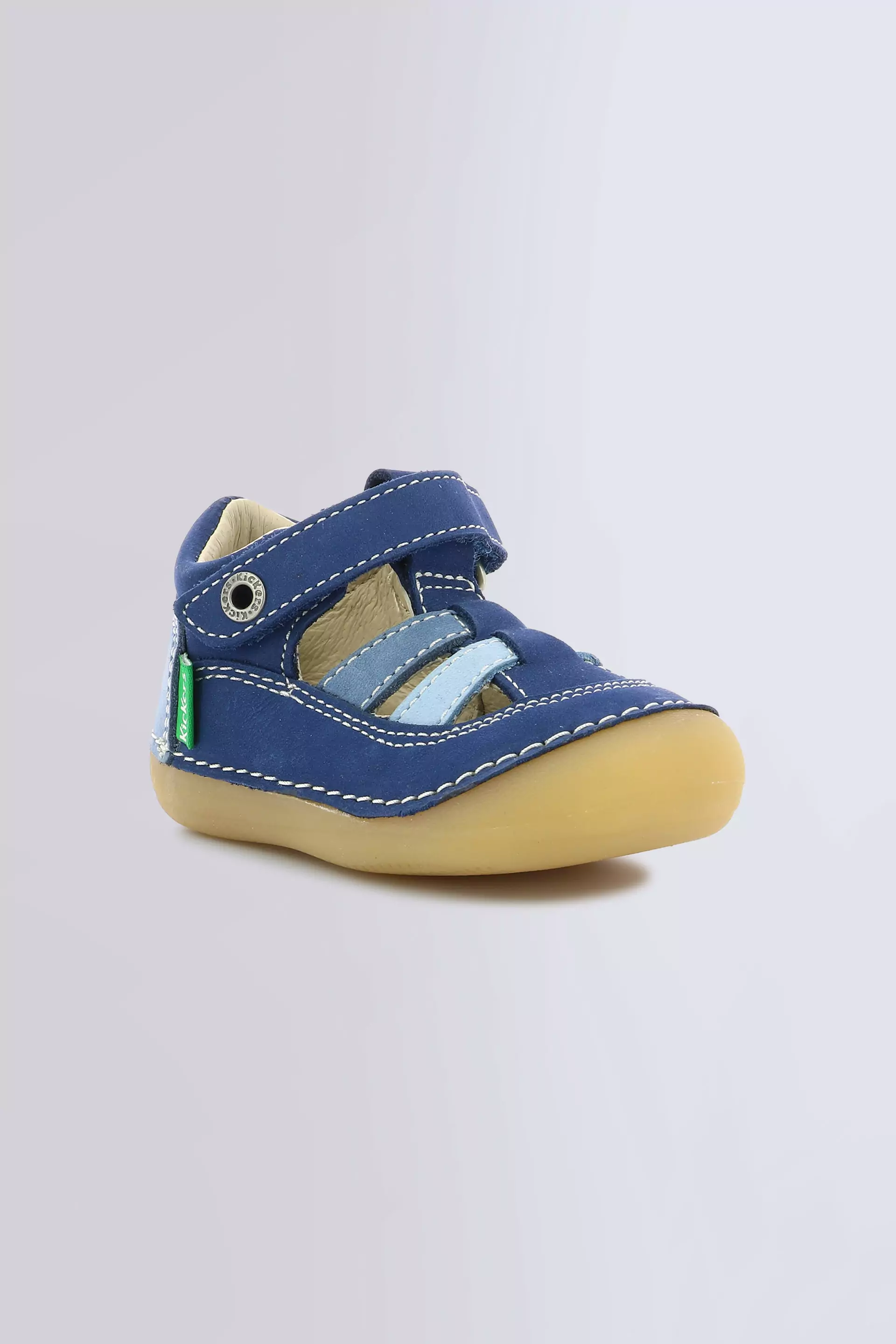 Sushy bleu tricolore - Salomés pour fille de la marque Kickers - Kids & Co © Officiel