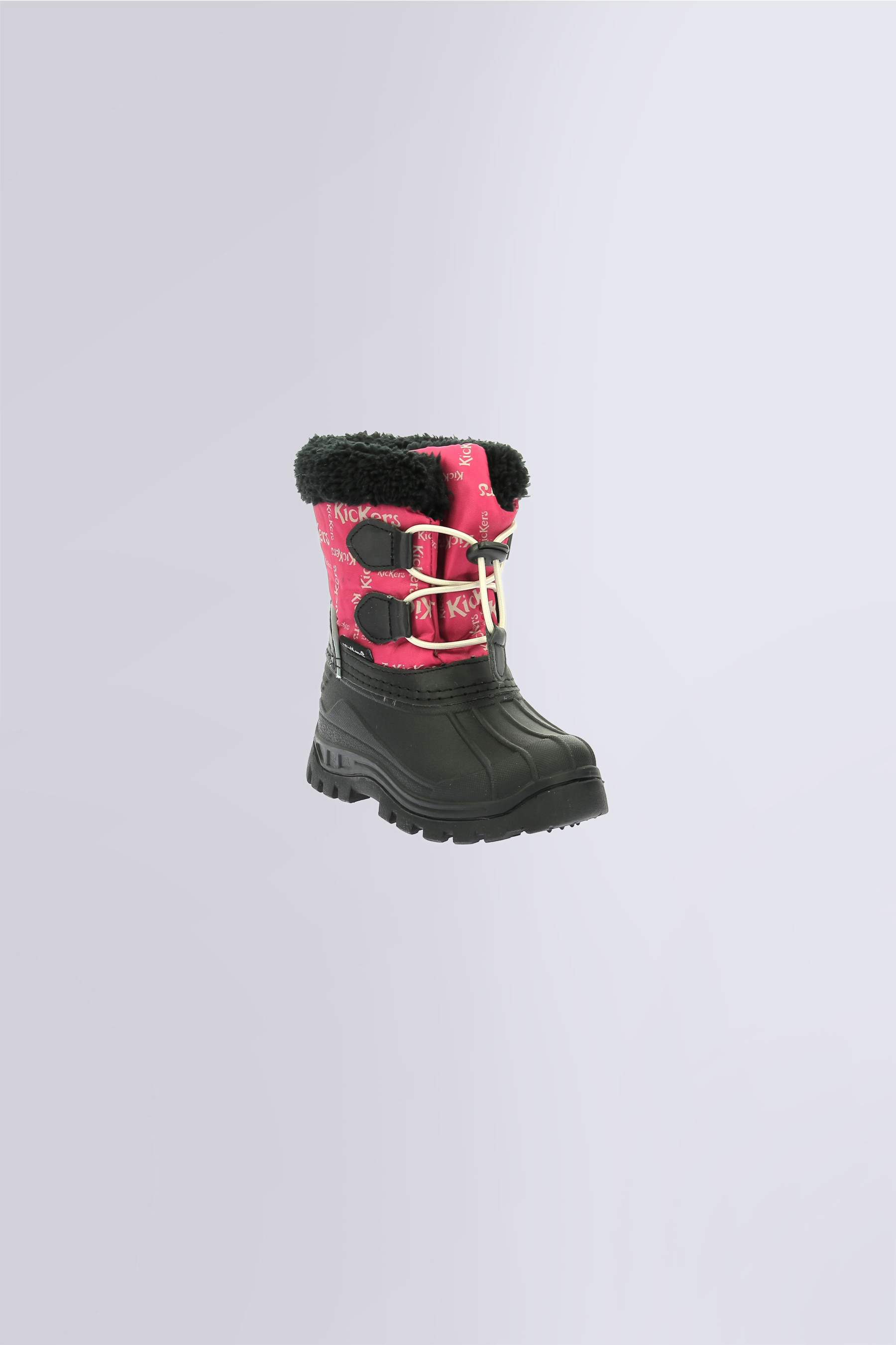 Sealsnow - Botte de neige fuchsia et noir pour fille de la marque Kickers  - Kids & Co © Officiel