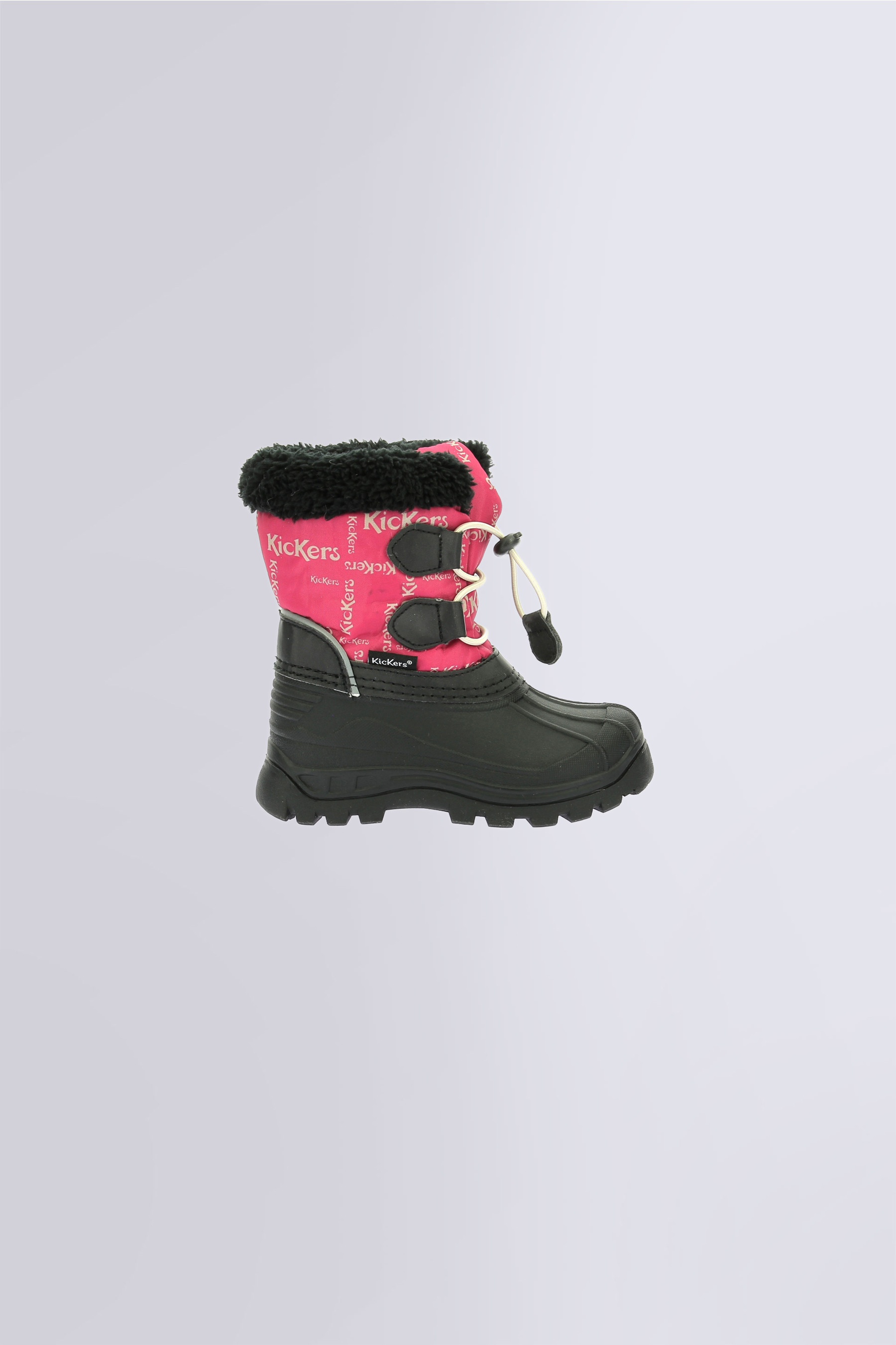 Sealsnow - Botte de neige fuchsia et noir pour fille de la marque Kickers  - Kids & Co © Officiel