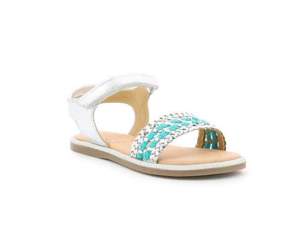 Sandales Pour Fille Pakaza Argent Chaussures Pour Enfant De La Marque Mod 8 Kids And Co