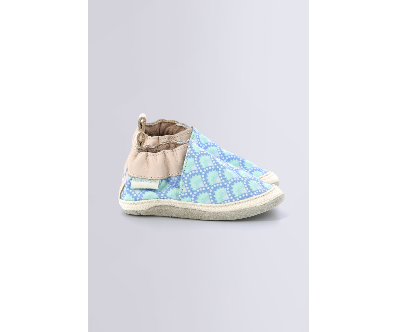 Sunny Camp Chaussons bleu wasabi washed pour fille et garçon de la