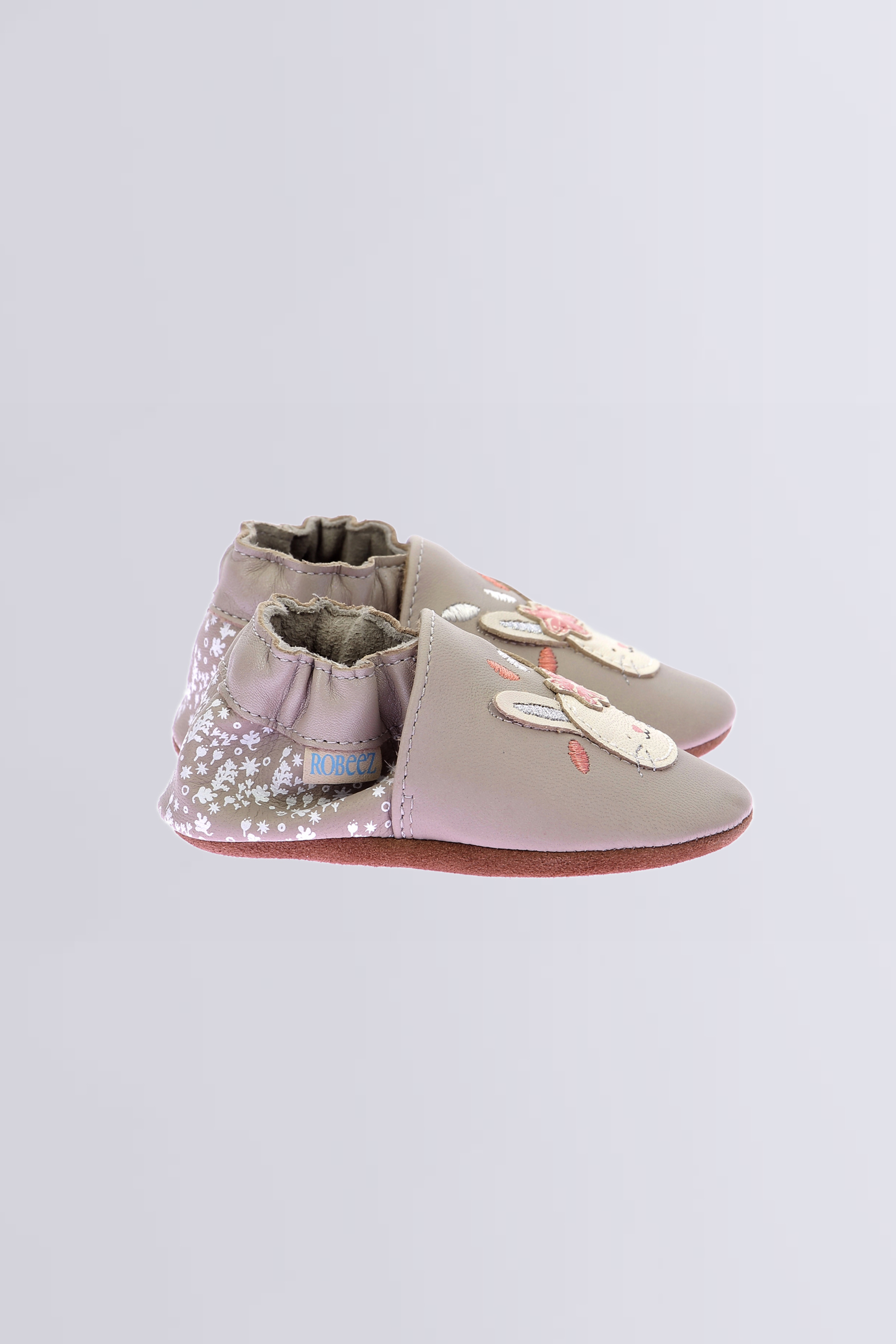 Heart Friend - Chaussons souples gris clair pour fille de la marque Robeez  - Kids & Co © Officiel