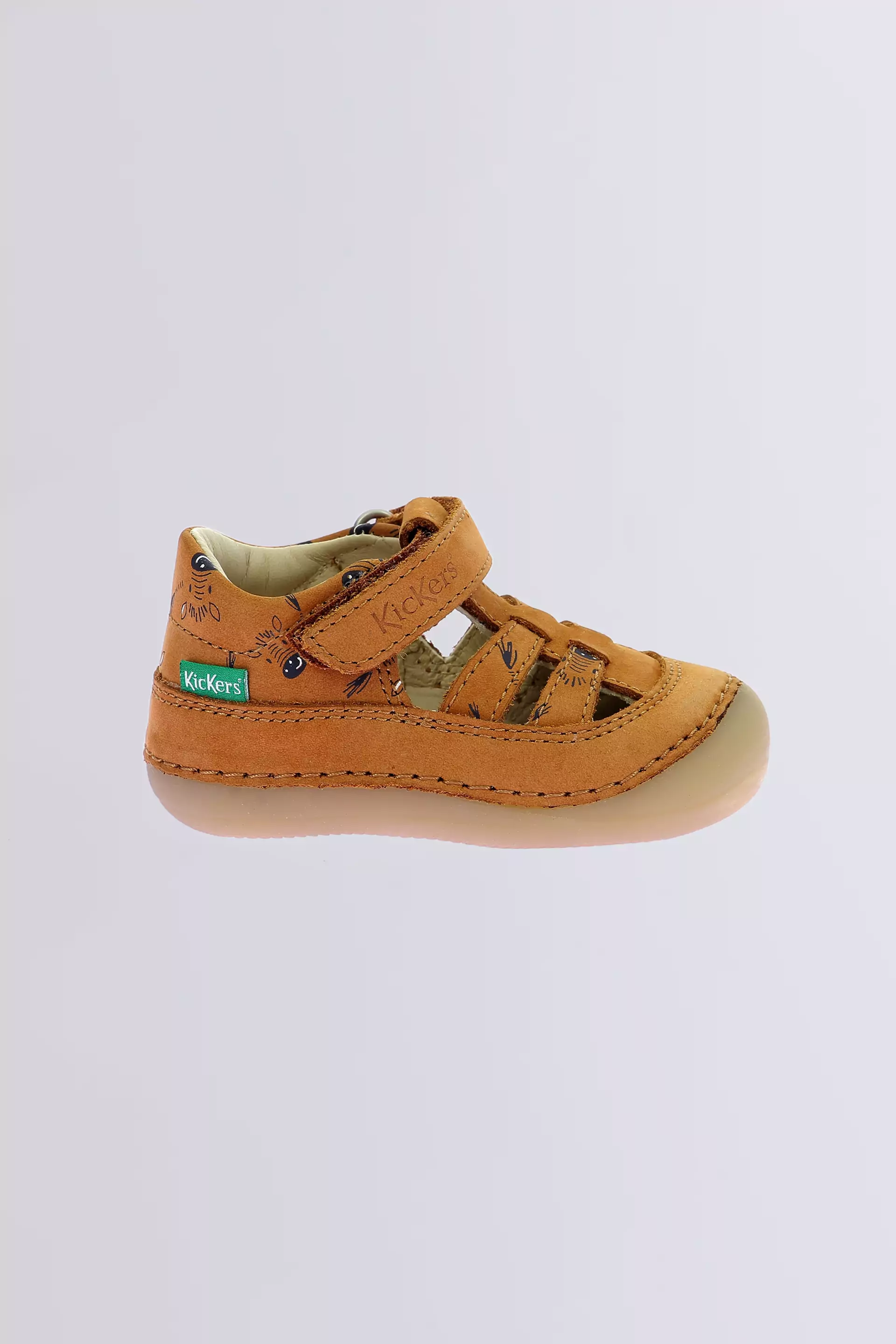 Kick Sushyk - Salomés camel à imprimé zèbre pour garçon de la marque Kickers  - Kids & Co © Officiel