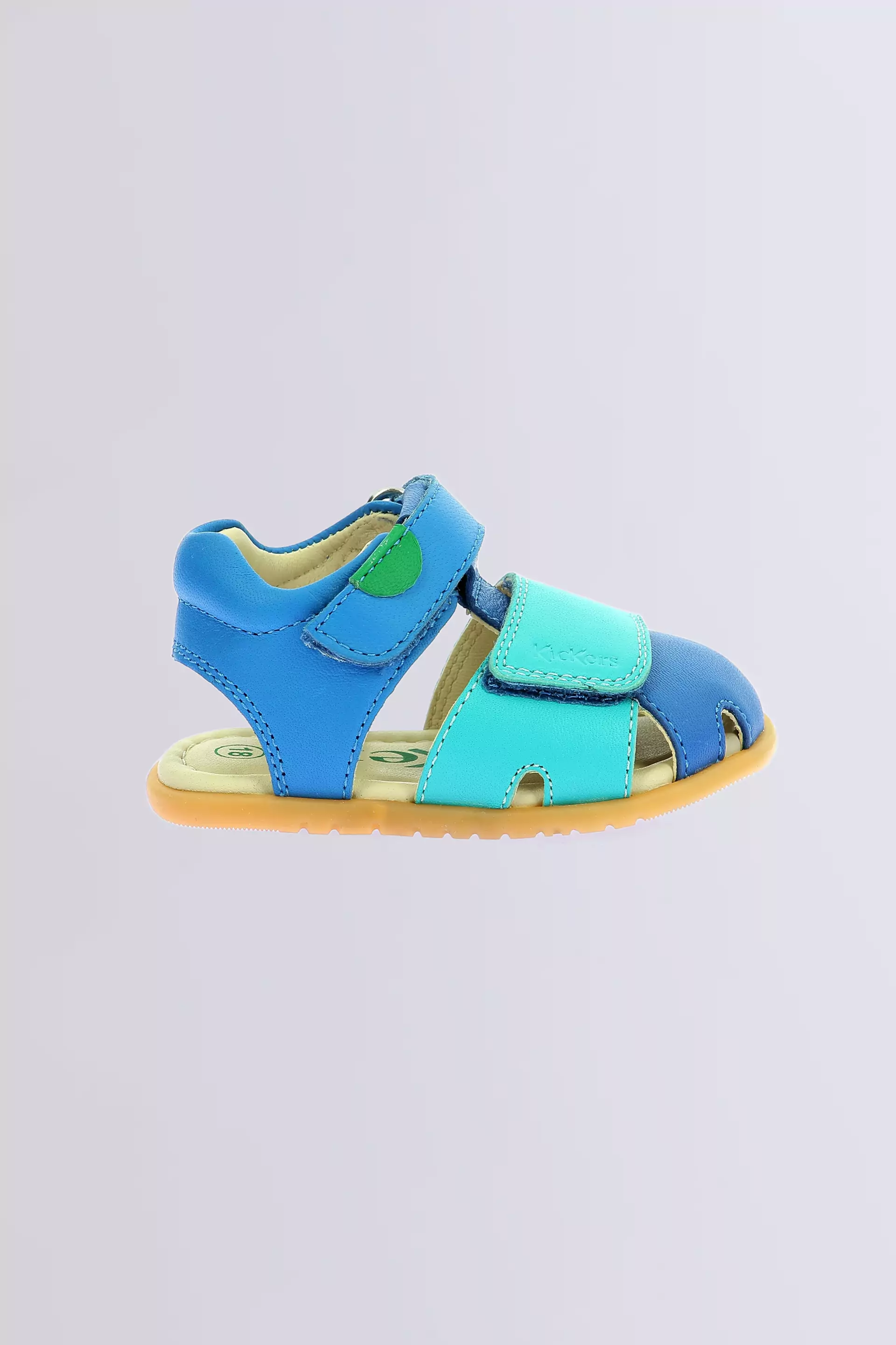 Kick Sumkratch - Sandales bleu, bleu foncé et vert pour garçon de la marque Kickers  - Kids & Co © Officiel