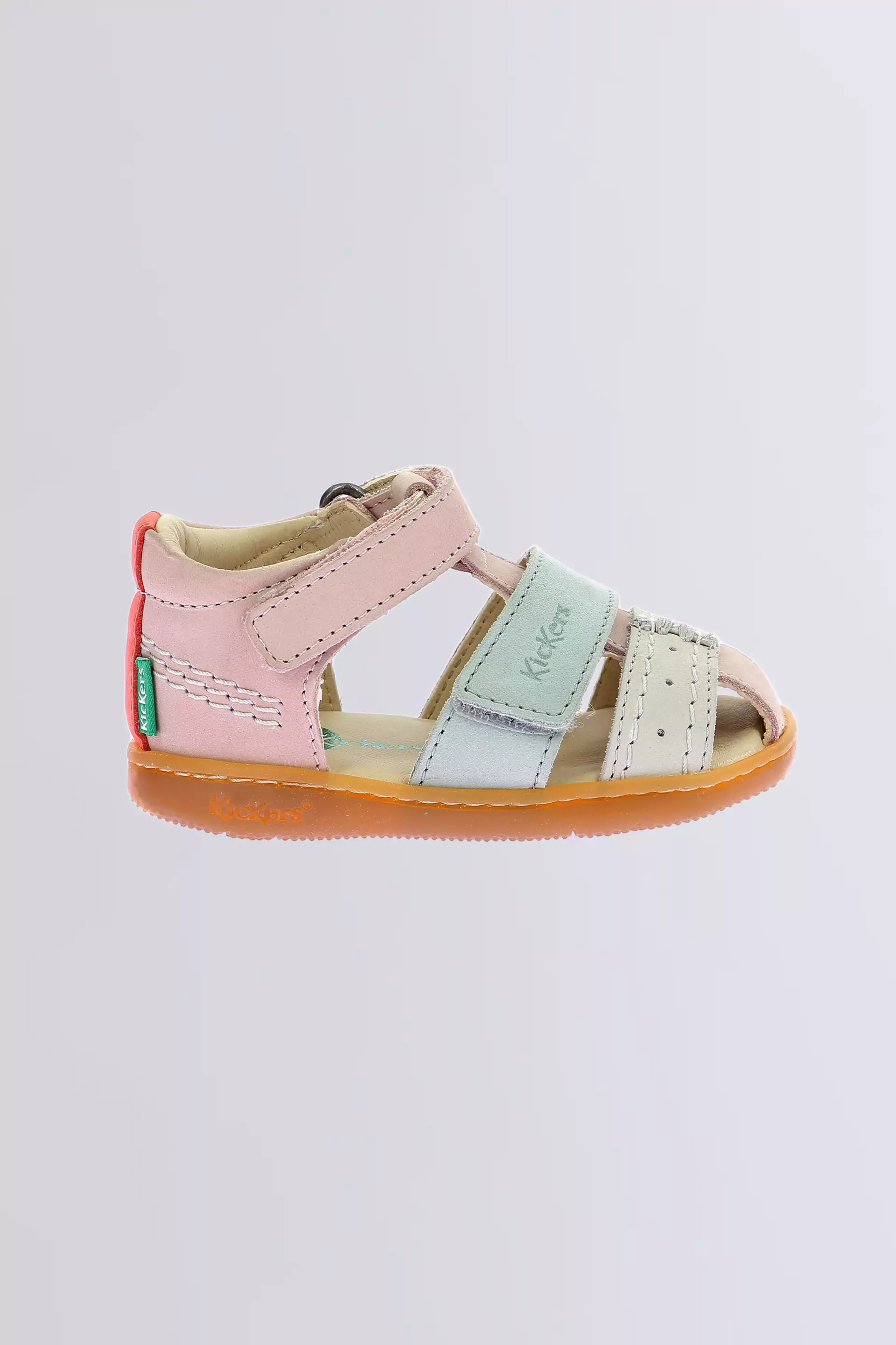 Kick Bazar - Sandales rose clair pour fille de la marque Kickers  - Kids & Co © Officiel