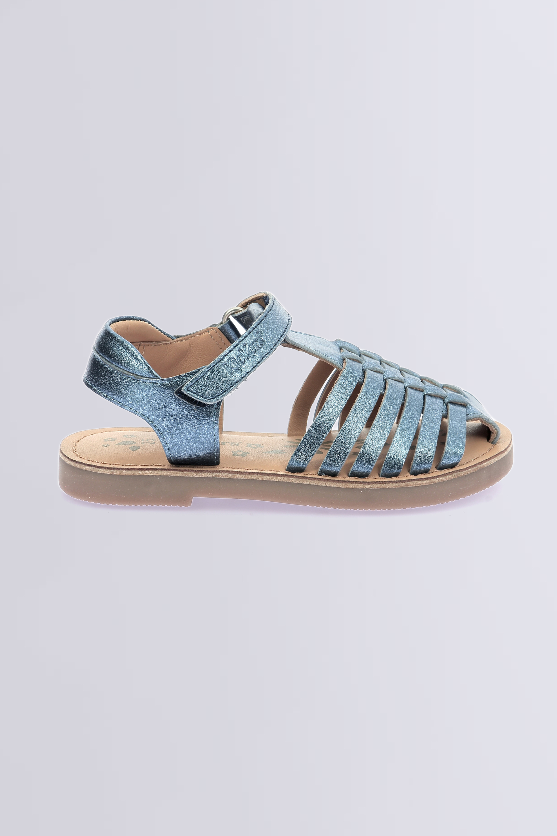 Kick Preklo - Sandales marine irisé pour fille de la marque Kickers  - Kids & Co © Officiel