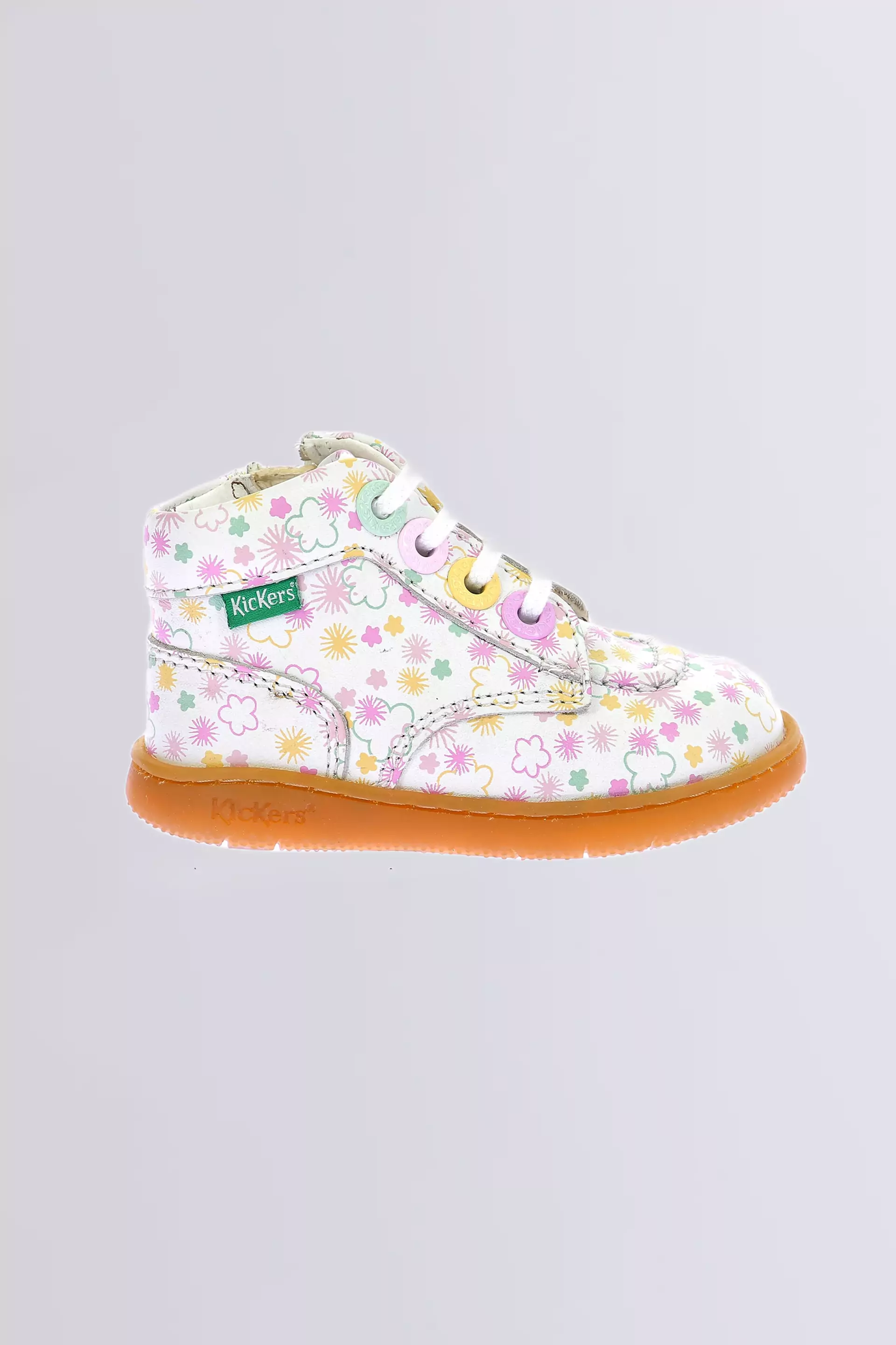 Kickiconic - Bottillons blanches pour fille de la marque Kickers  - Kids & Co © Officiel