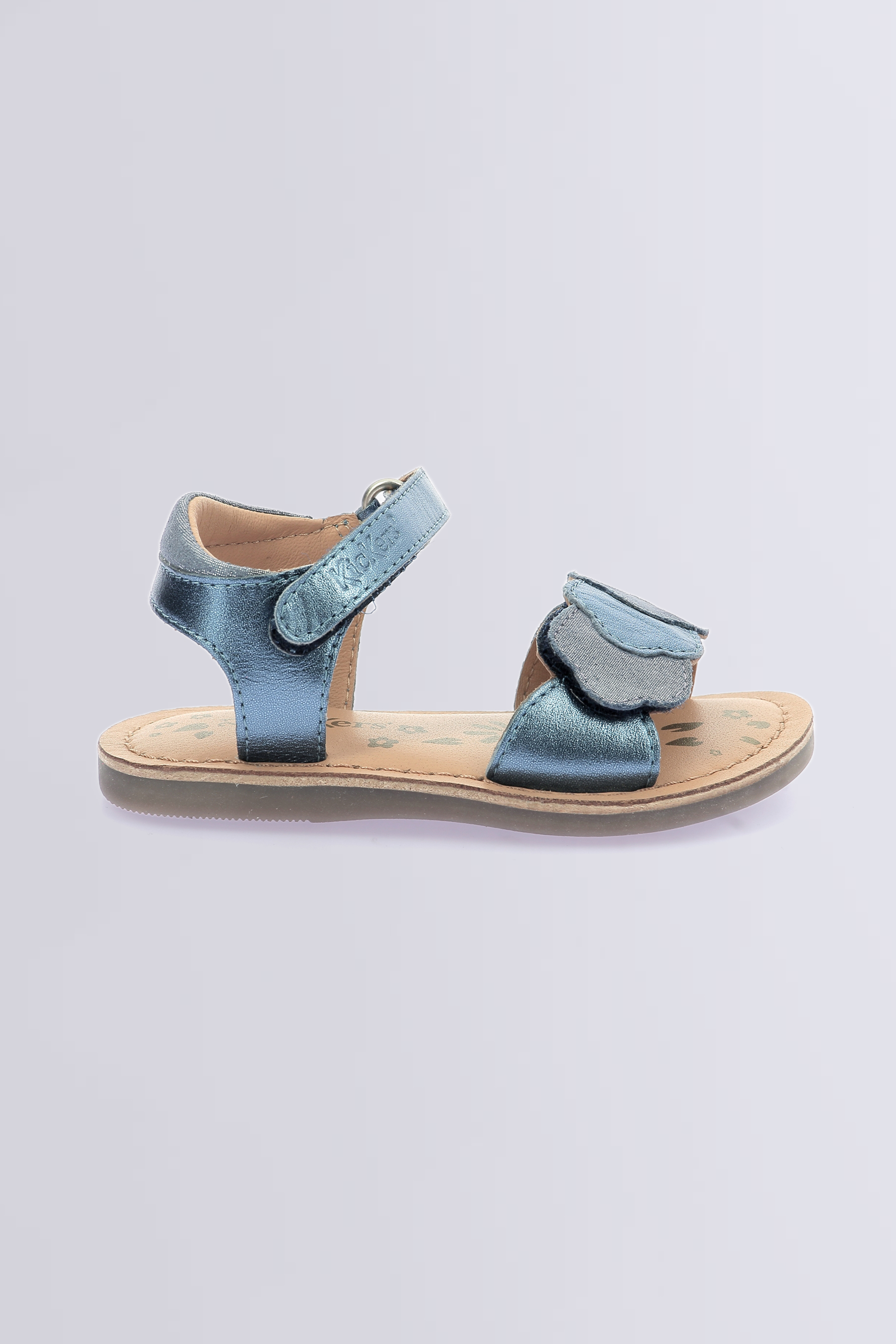 Dyastar - Sandales marine irisé pour fille de la marque Kickers  - Kids & Co © Officiel