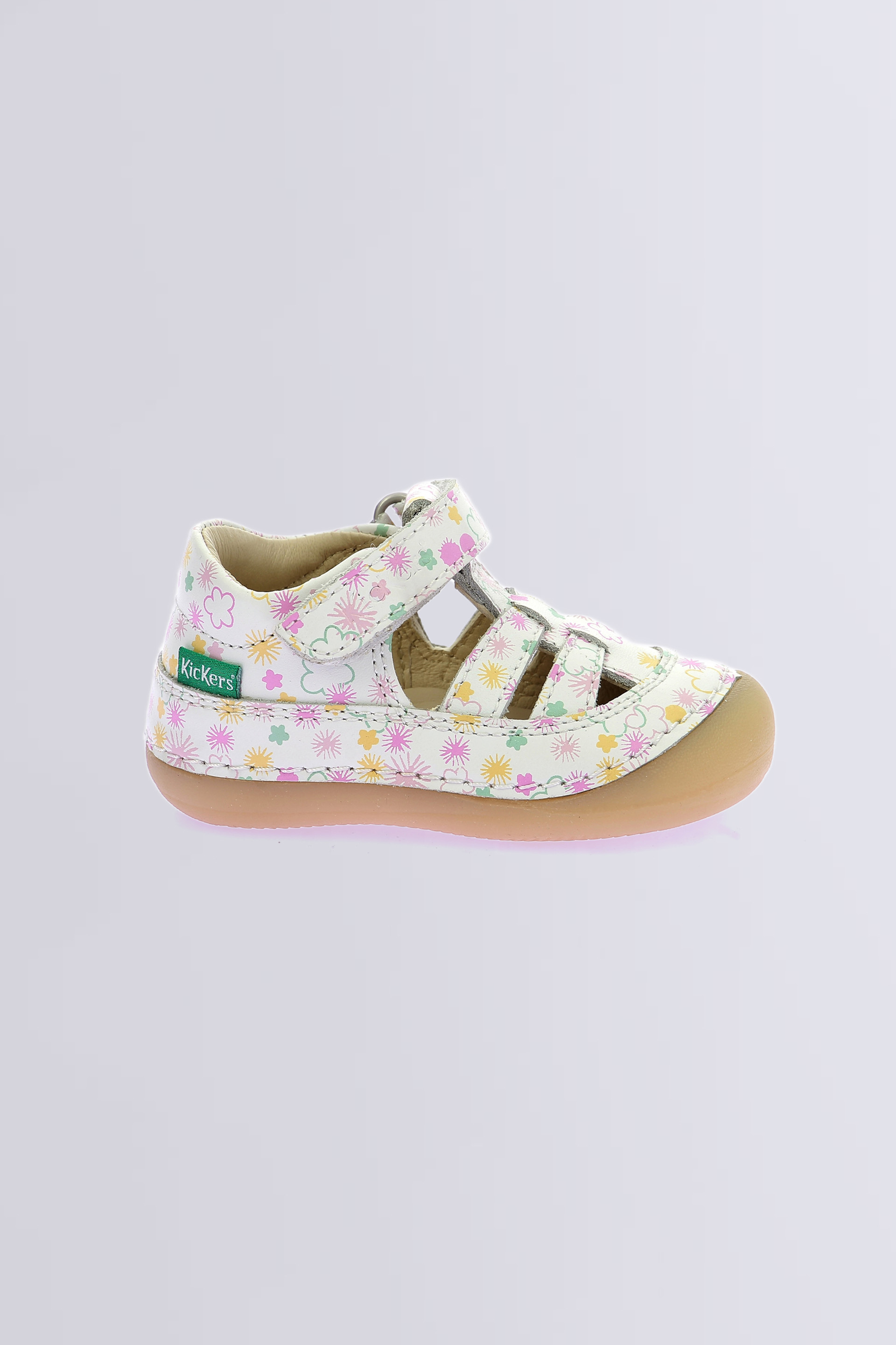 Kick Sushyk - Salomés blanc pour fille de la marque Kickers  - Kids & Co © Officiel