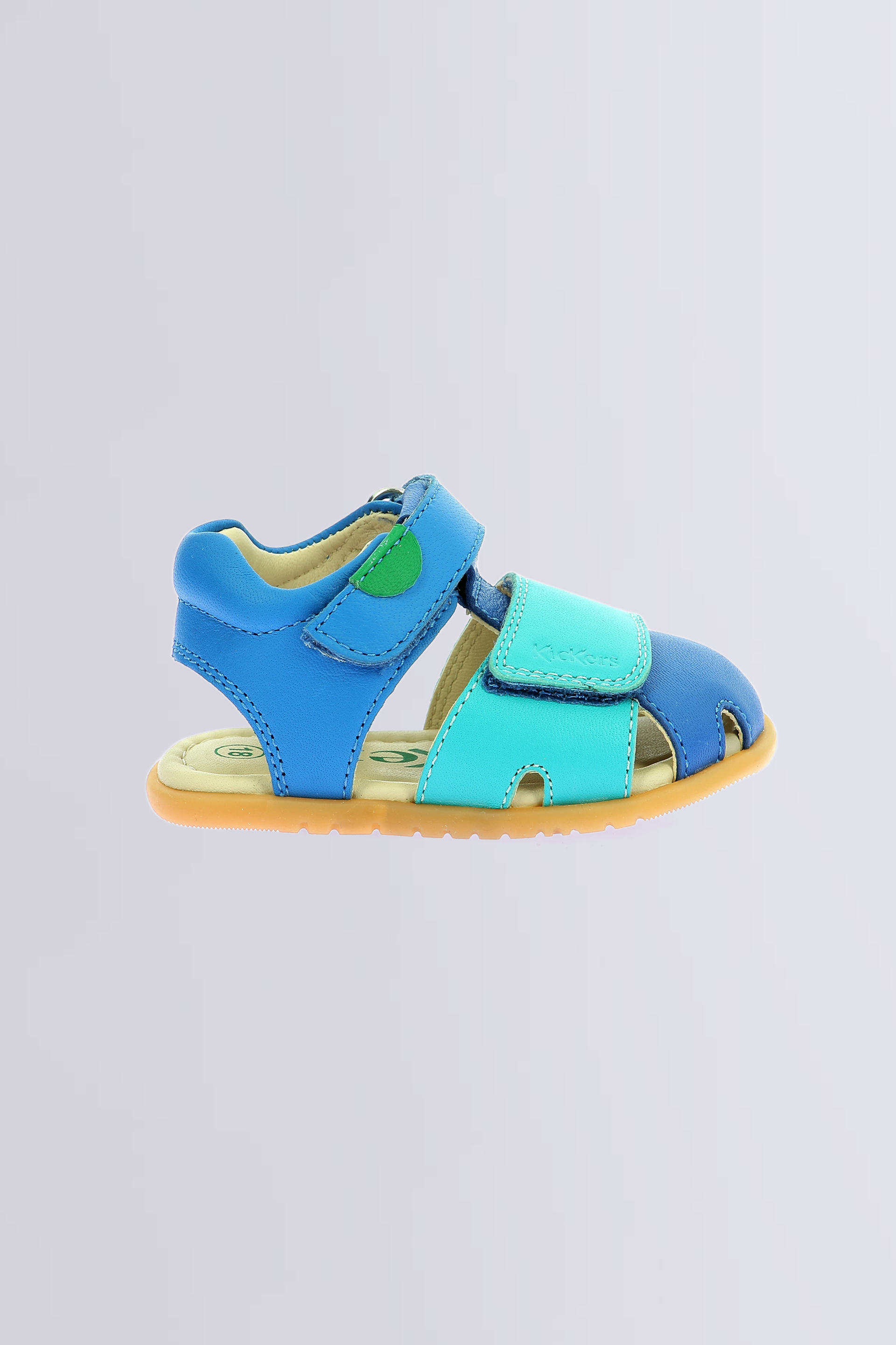Kick Sumkratch - Sandales bleu, bleu foncé et vert pour garçon de la marque Kickers  - Kids & Co © Officiel