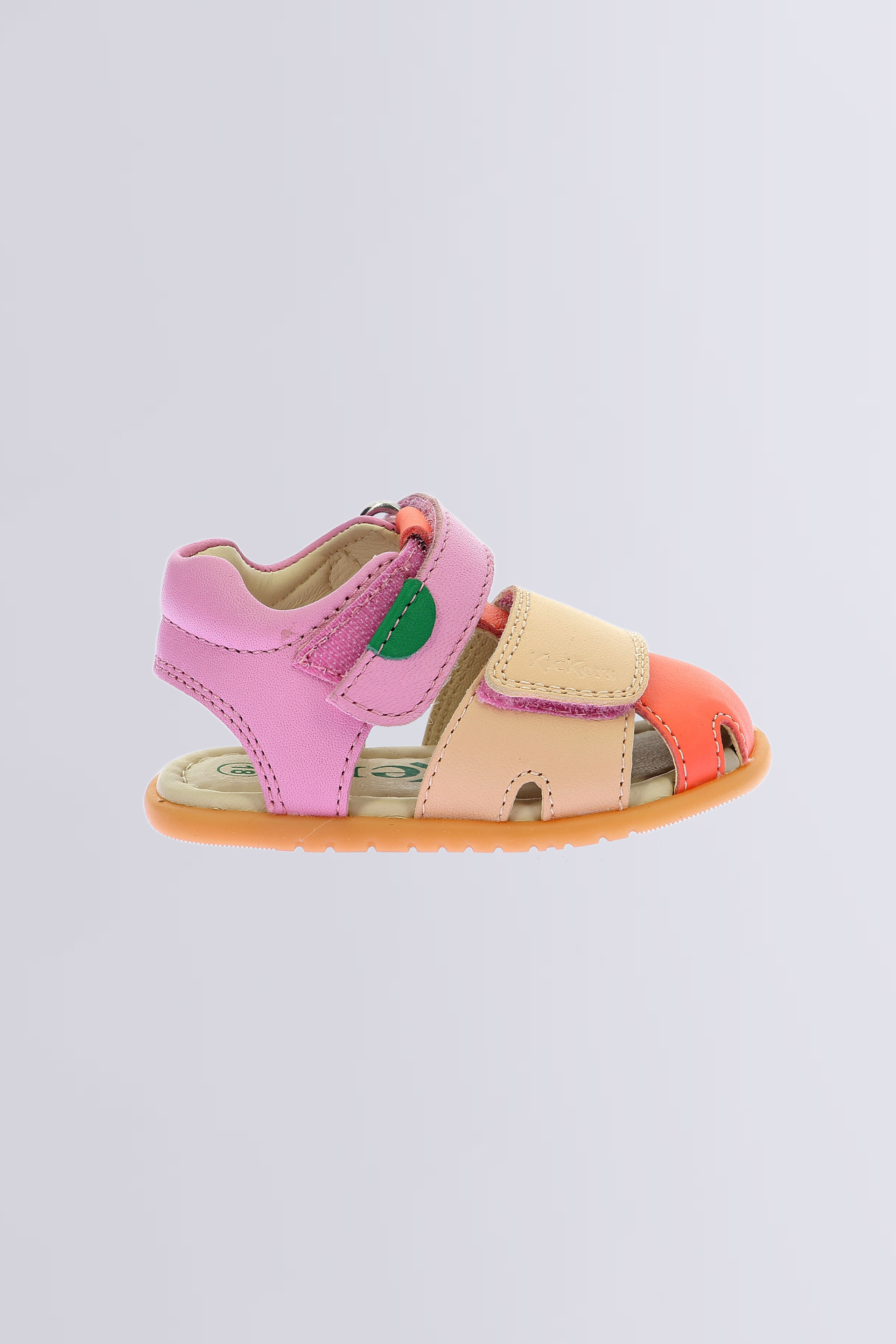 Kick Sumkratch - Sandales rose et orange pour fille de la marque Kickers  - Kids & Co © Officiel