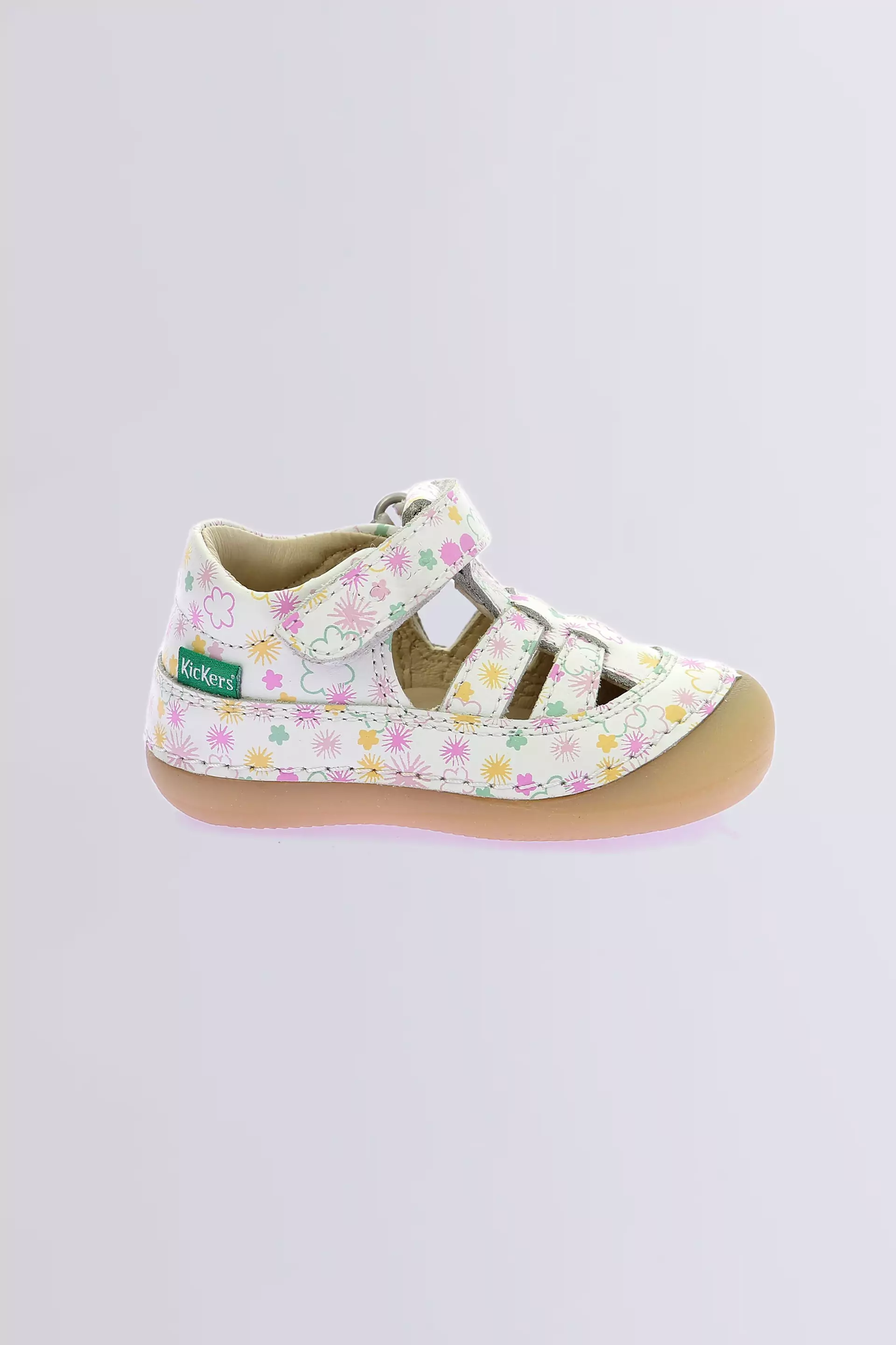 Kick Sushyk - Salomés blanc pour fille de la marque Kickers  - Kids & Co © Officiel