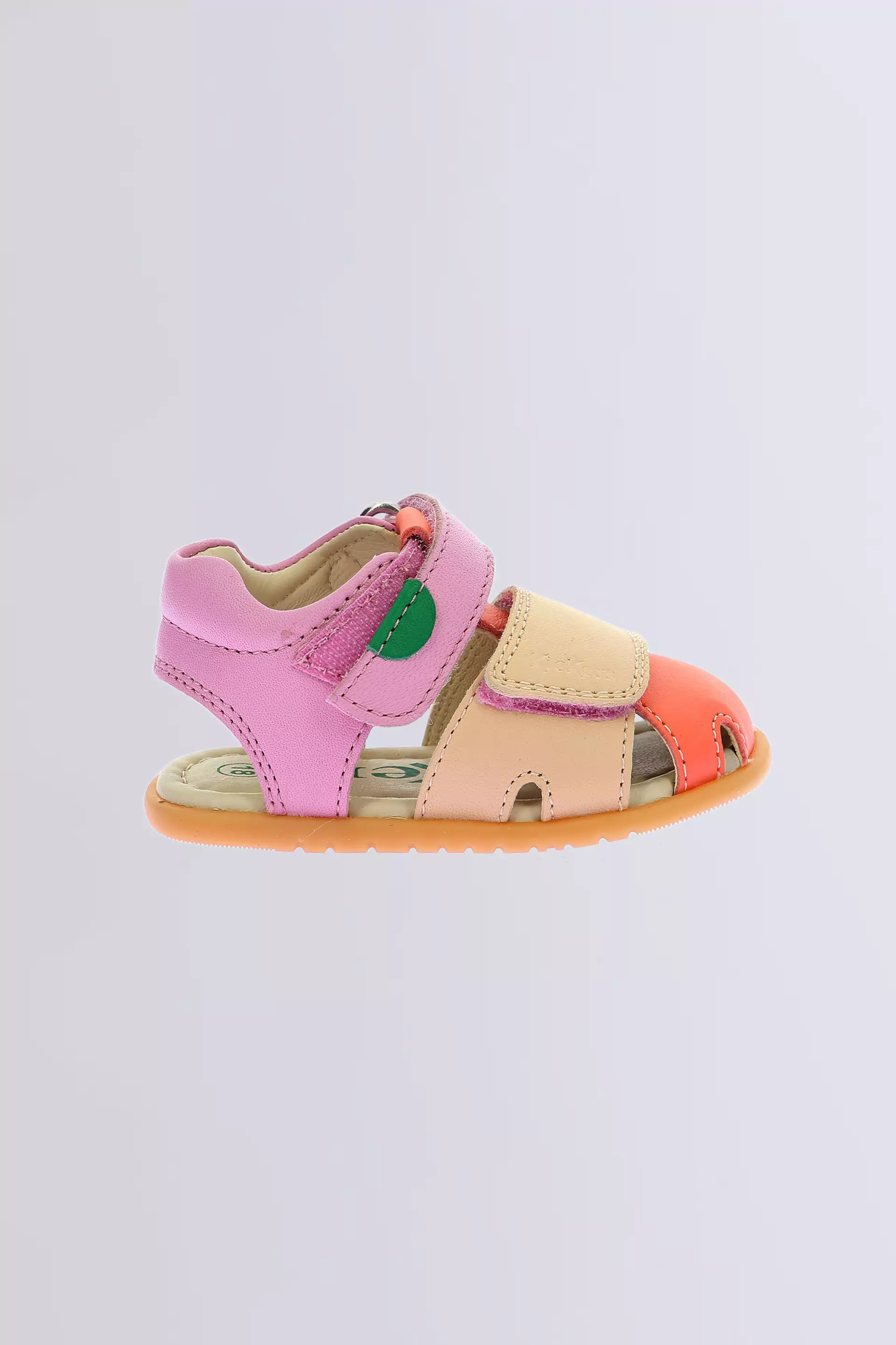 Kick Sumkratch - Sandales rose et orange pour fille de la marque Kickers  - Kids & Co © Officiel