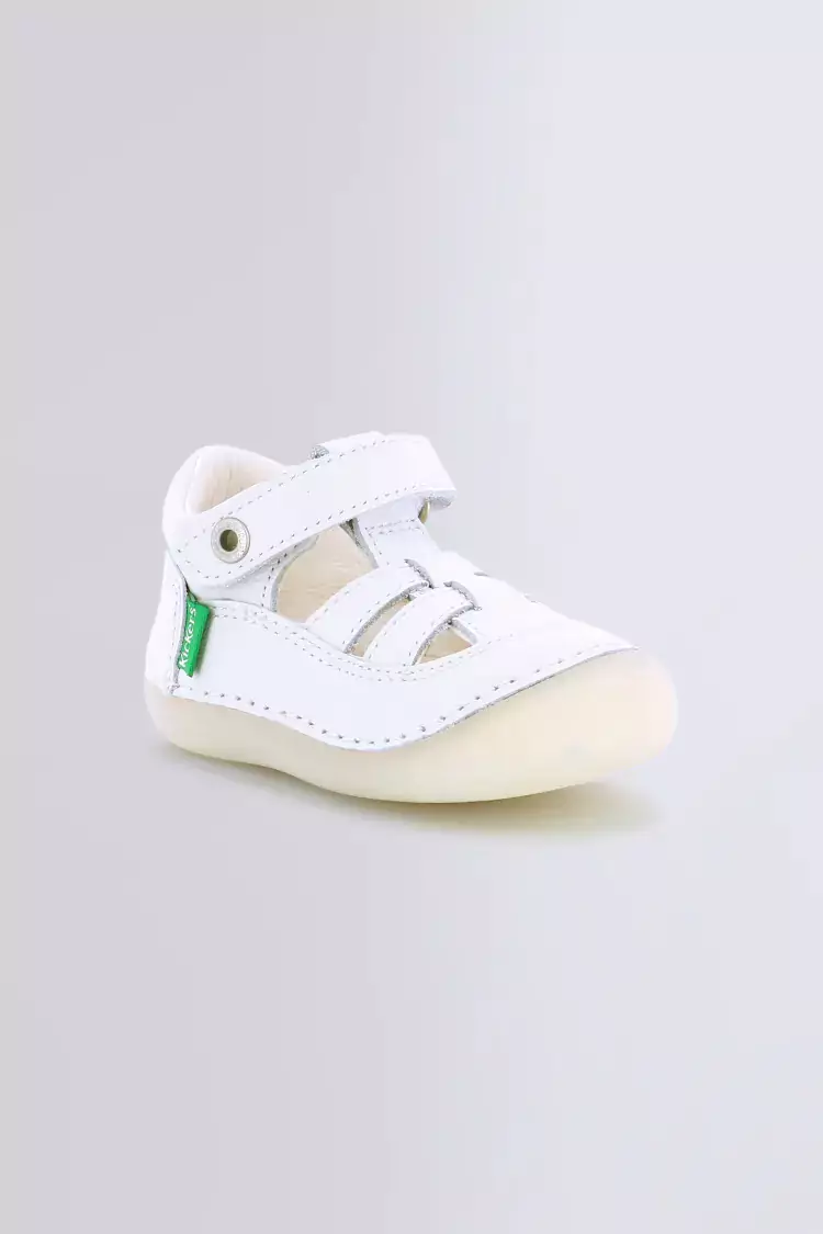 Sushy - Salomés blanc pour fille et garçon de la marque Kickers - Kids & Co © Officiel Sushy - Salomés blanc pour fille et garçon de la marque Kickers - Kids & Co © Officiel
