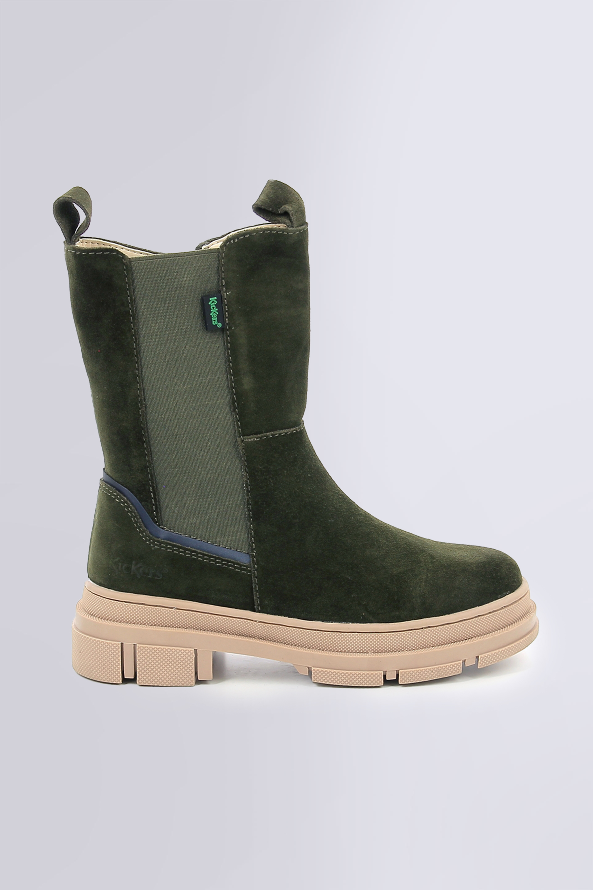 Kick Goz - Boots kaki et marine pour fille de la marque Kickers  - Kids & Co © Officiel