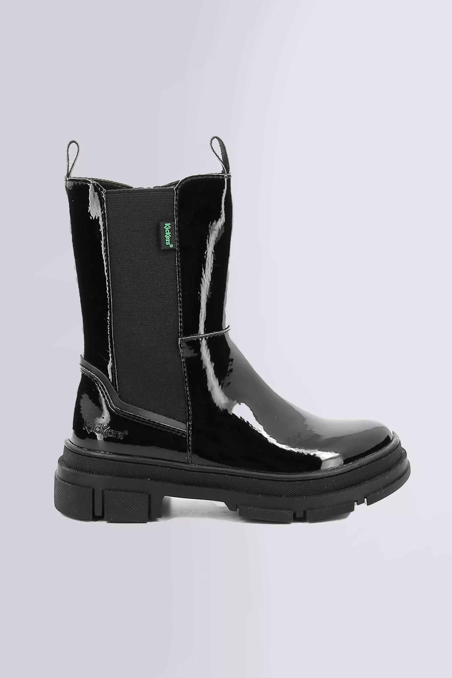 Kick Goz - Boots noir vernis pour fille de la marque Kickers  - Kids & Co © Officiel