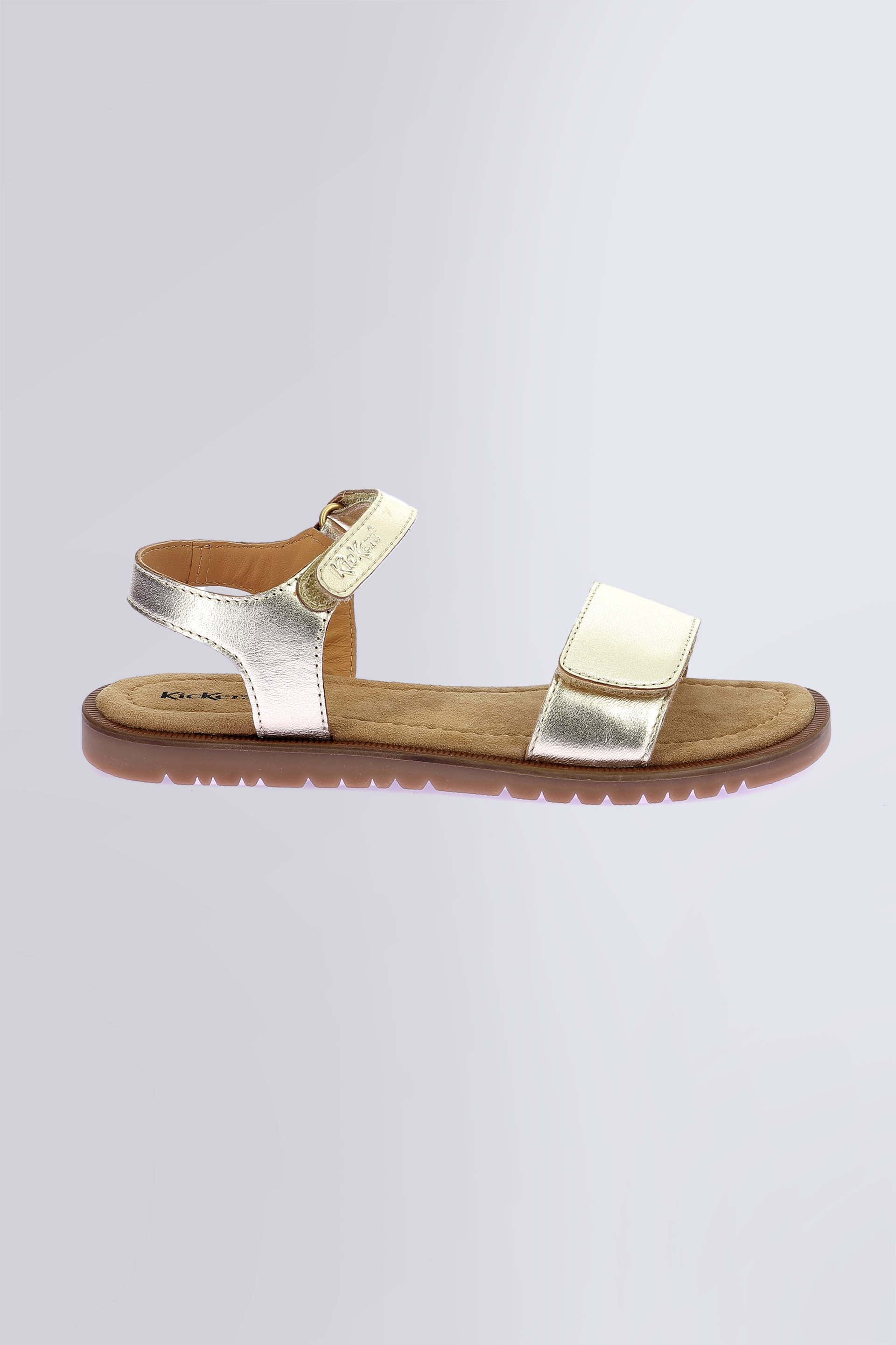 Kick Braida - Sandales or pour fille de la marque Kickers  - Kids & Co © Officiel