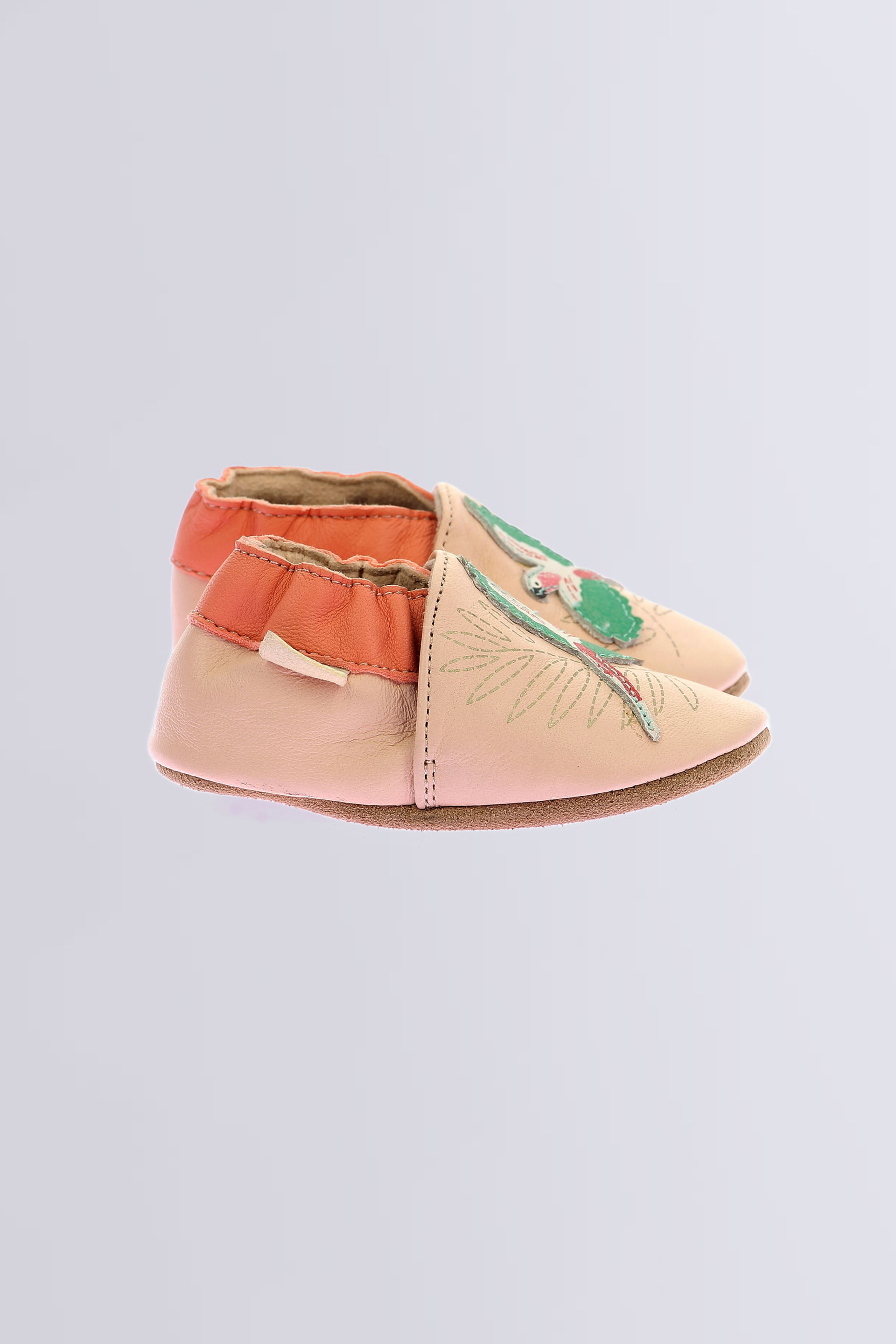Bird In Jungle - Chaussons souples rose clair pour fille de la marque Robeez  - Kids & Co © Officiel
