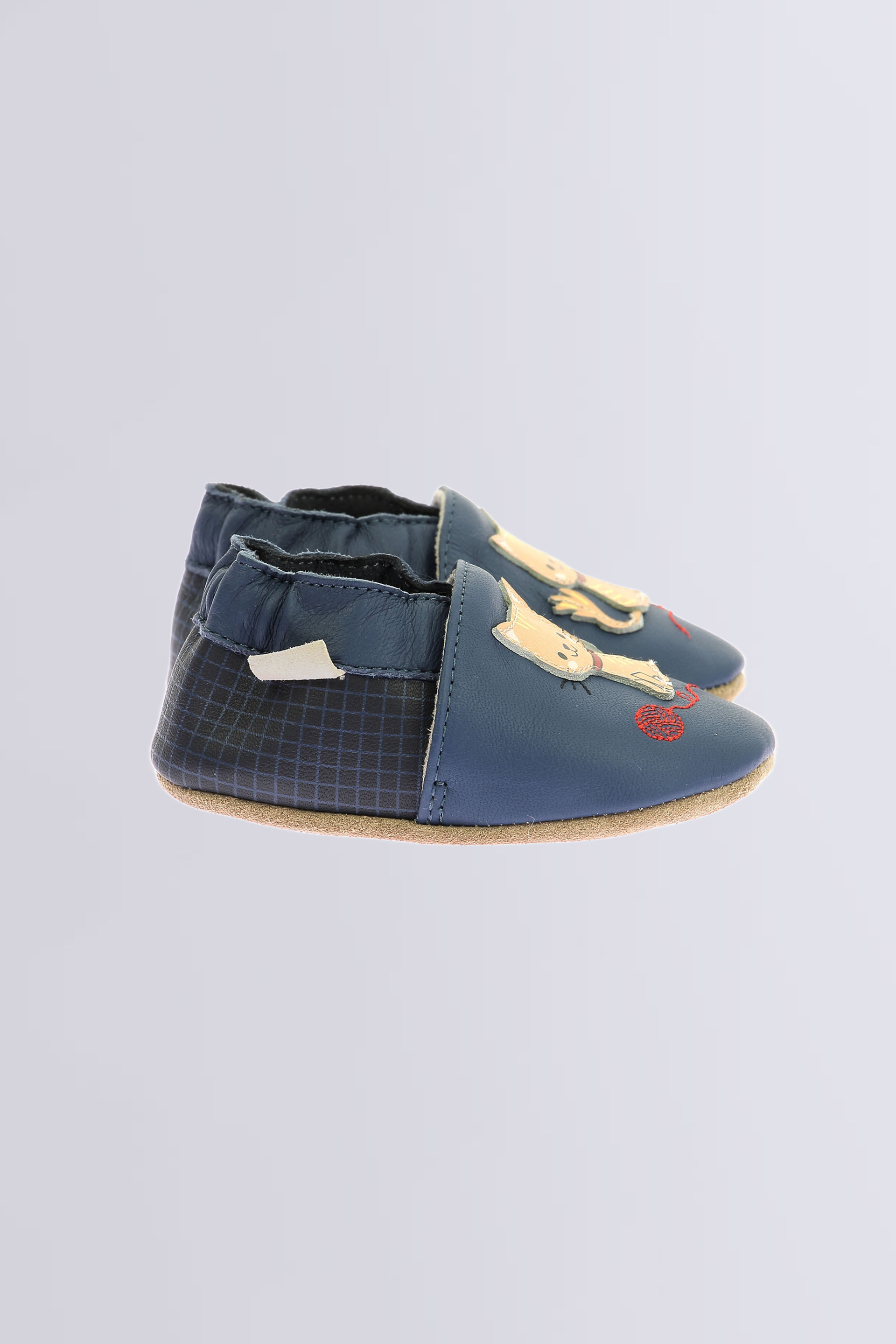 Kitten Day - Chaussons souples bleu pour garçon de la marque Robeez  - Kids & Co © Officiel
