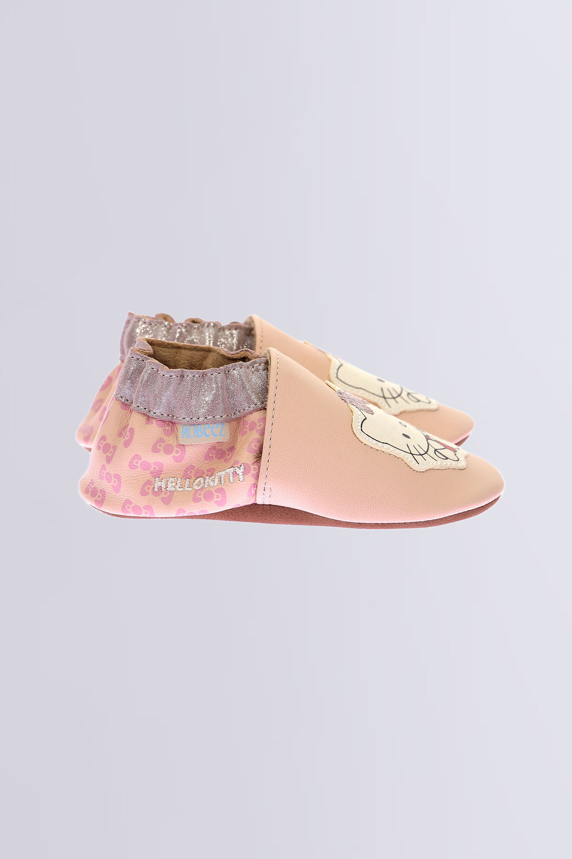 Kittystand - Chaussons souples rose clair pour fille de la marque Robeez  - Kids & Co © Officiel