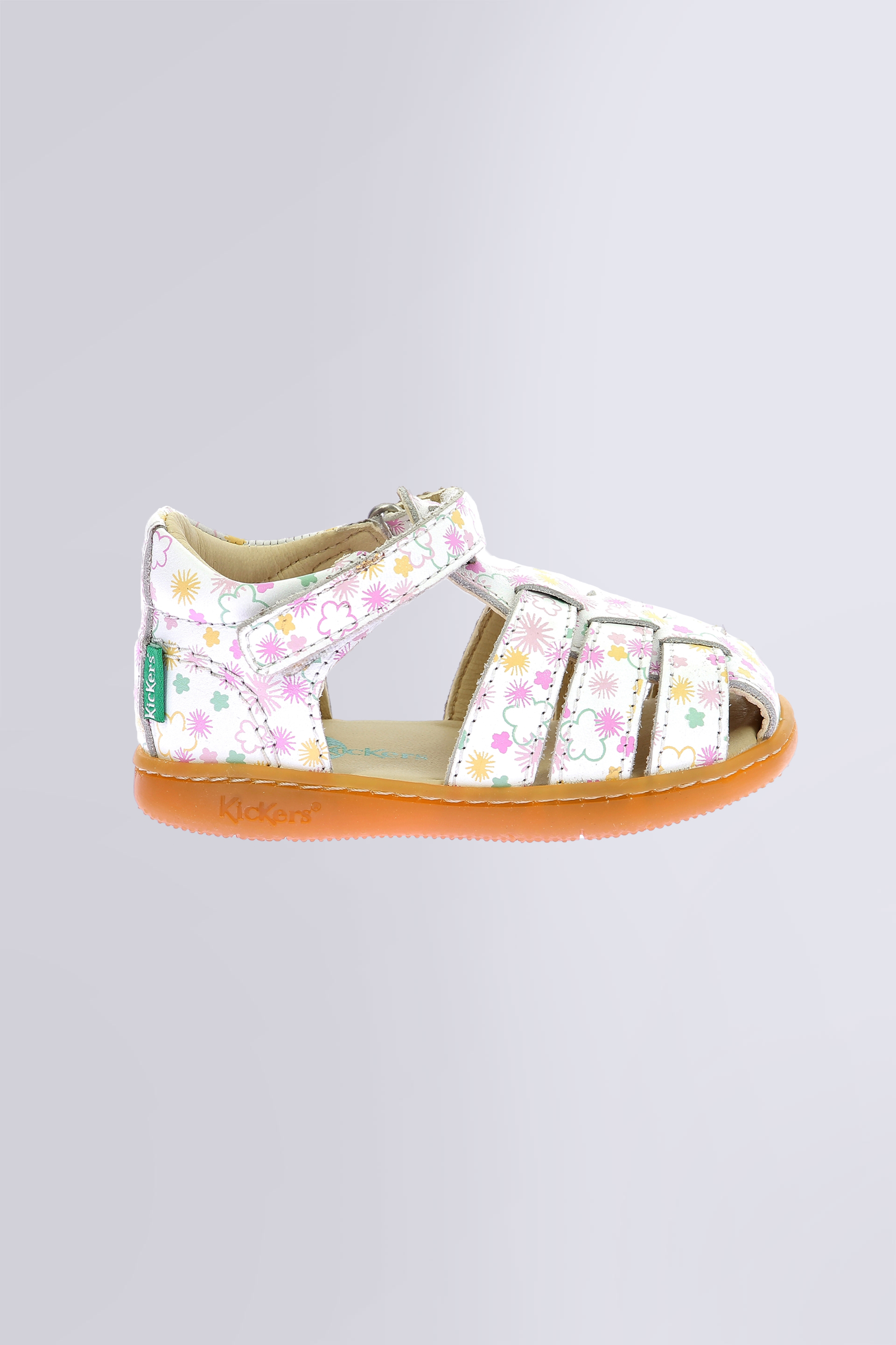 Kick Flo - Sandales blanches pour fille de la marque Kickers  - Kids & Co © Officiel
