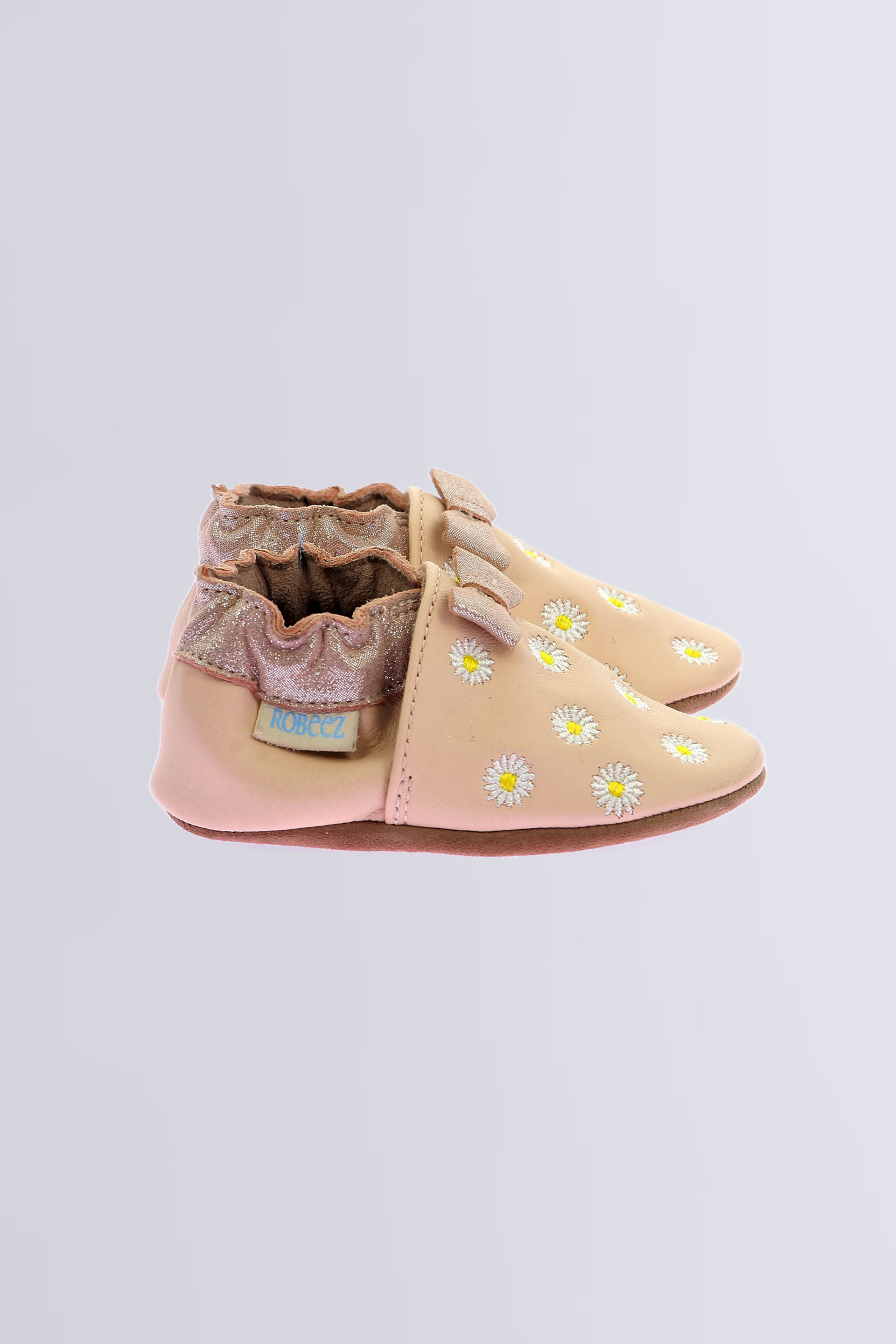 Sunny Spring - Chaussons souples rose pour fille de la marque Robeez  - Kids & Co © Officiel