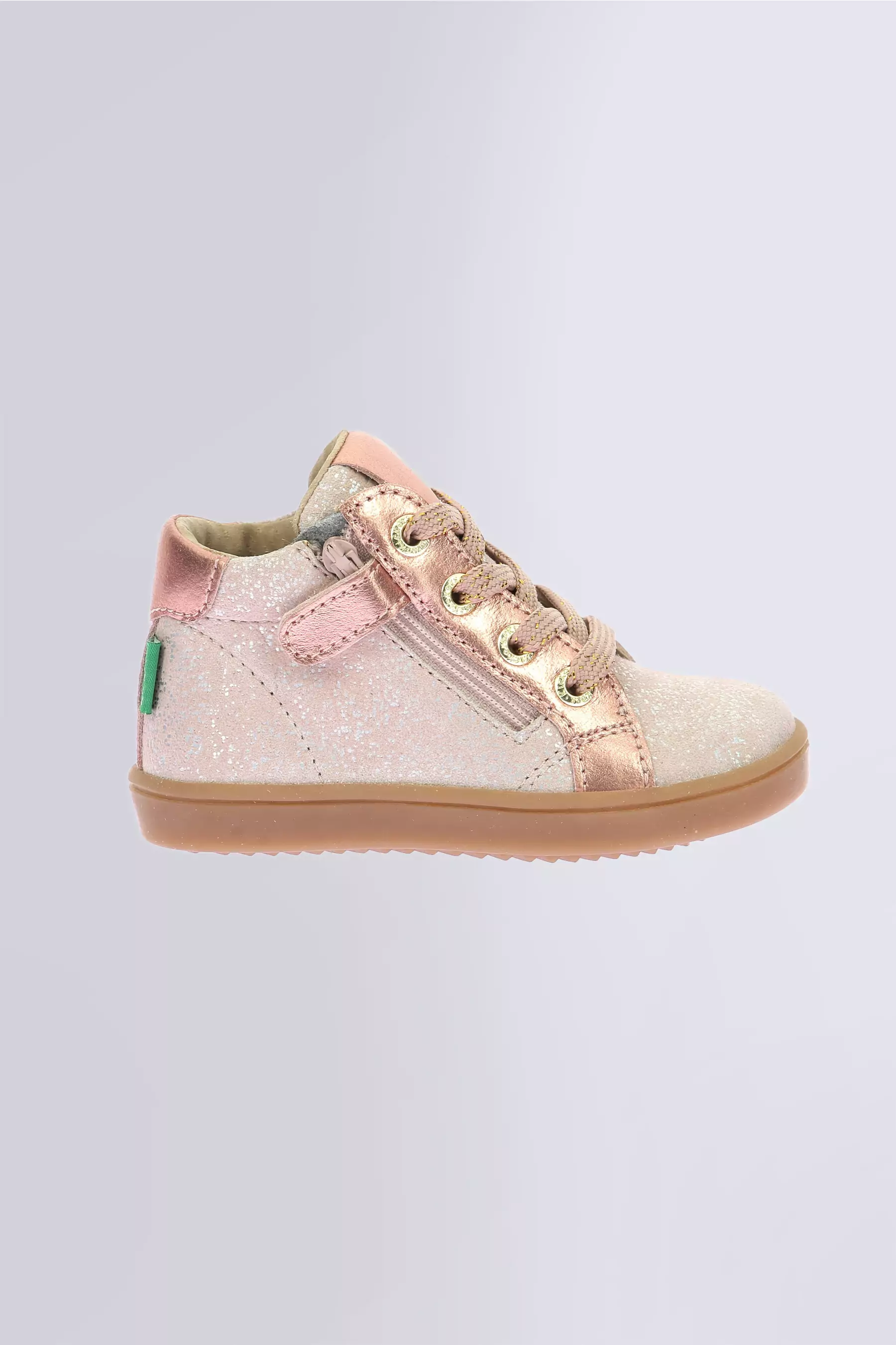 Kick Welly - Baskets rose clair pour fille de la marque Kickers  - Kids & Co © Officiel Kick Welly - Baskets rose clair pour fille de la marque Kickers  - Kids & Co © Officiel