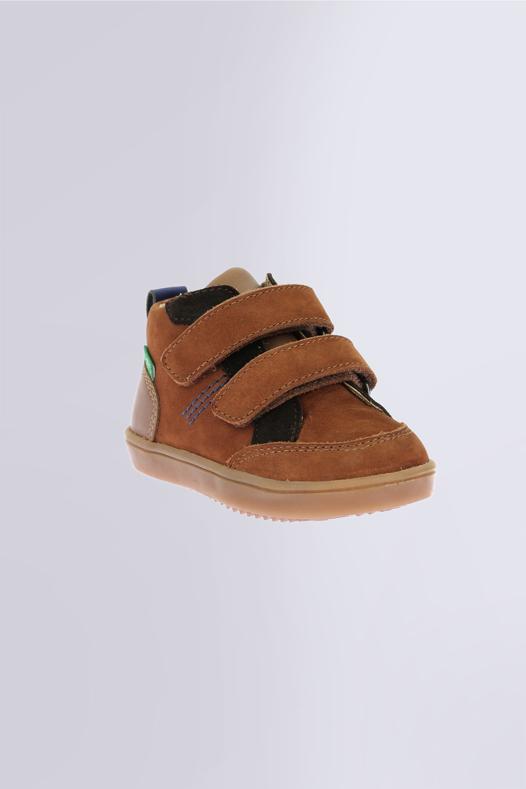 Kick Wetykro - Baskets hautes marron, camel et bleu pour garçon de la marque Kickers  - Kids & Co © Officiel Kick Wetykro - Baskets hautes marron, camel et bleu pour garçon de la marque Kickers  - Kids & Co © Officiel