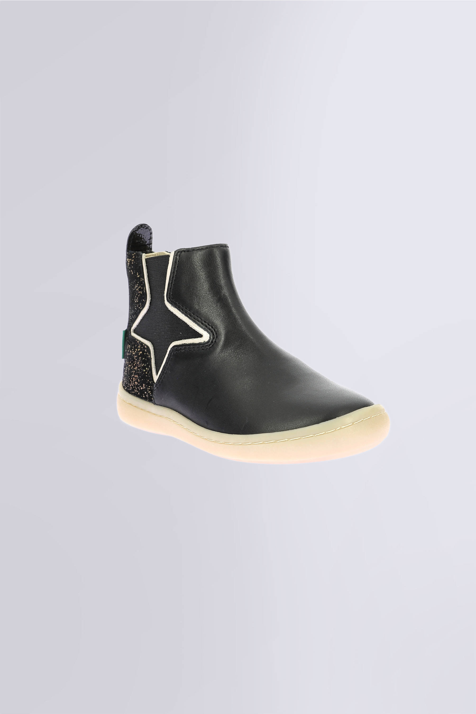 Kick Popstar - Bottines noir et or pour fille de la marque Kickers  - Kids & Co © Officiel