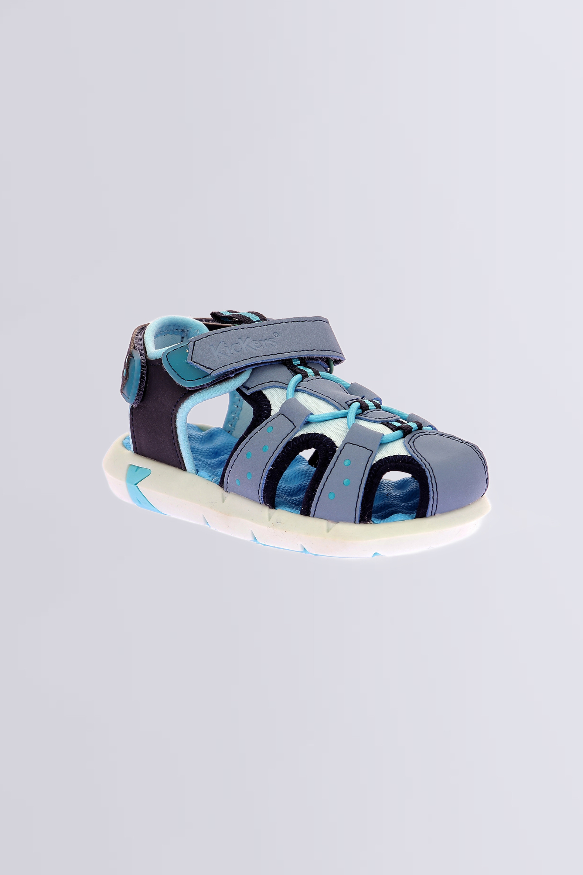 Jumange - Sandales bleu et marine pour garçon de la marque Kickers  - Kids & Co © Officiel