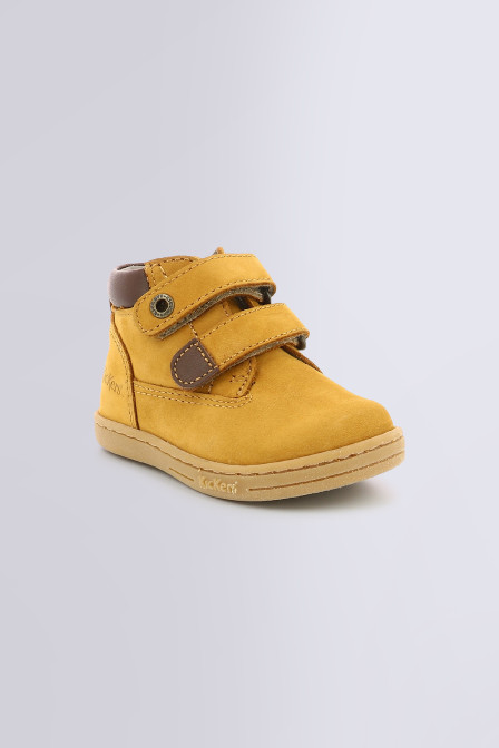 Tackeasy - Bottillons camel et marron pour fille et garçon de la marque Kickers - Kids & Co © Officiel Tackeasy - Bottillons camel et marron pour fille et garçon de la marque Kickers - Kids & Co © Officiel