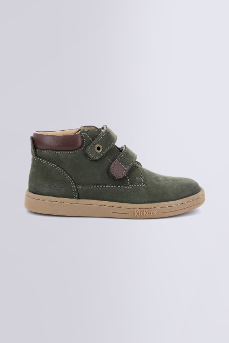 Tackeasy - Bottillons kaki pour fille et garçon de la marque Kickers  - Kids & Co © Officiel