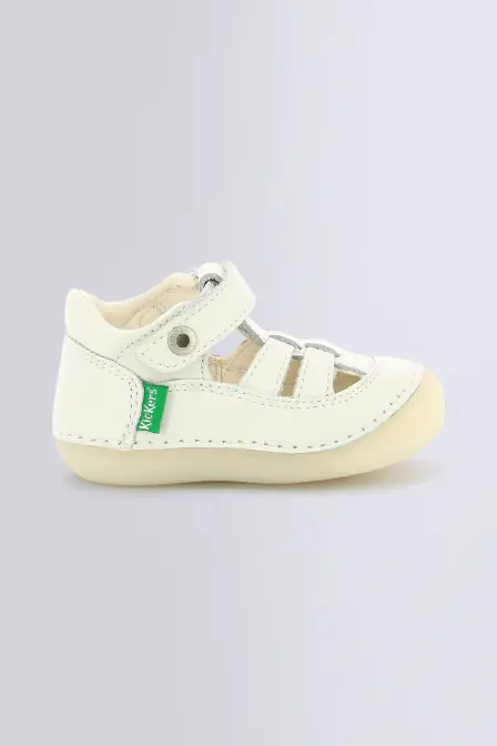 Sushy - Salomés blanc pour fille et garçon de la marque Kickers  - Kids & Co © Officiel