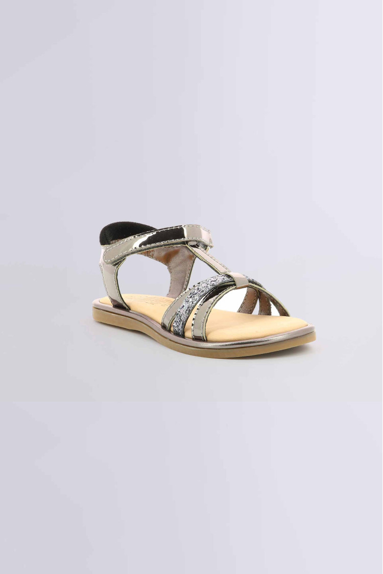 Sandales pour fille Paradis gris chaussures pour enfant de la