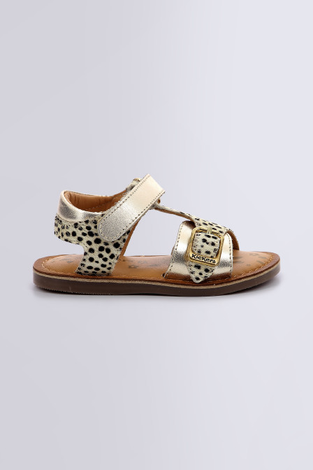 Diazz - Sandales or pour fille de la marque Kickers  - Kids & Co © Officiel