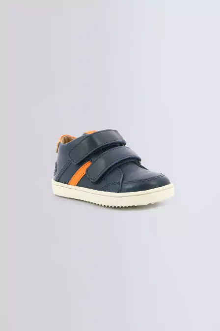 Woukro marine et orange - baskets pour garçon - Kids & Co ©