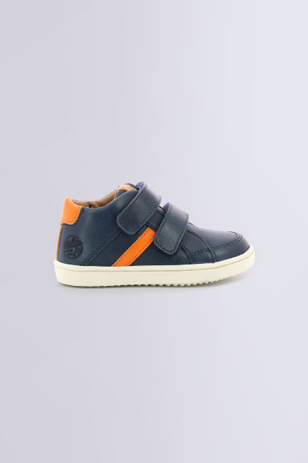 Woukro marine et orange - baskets pour garçon - Kids & Co ©
