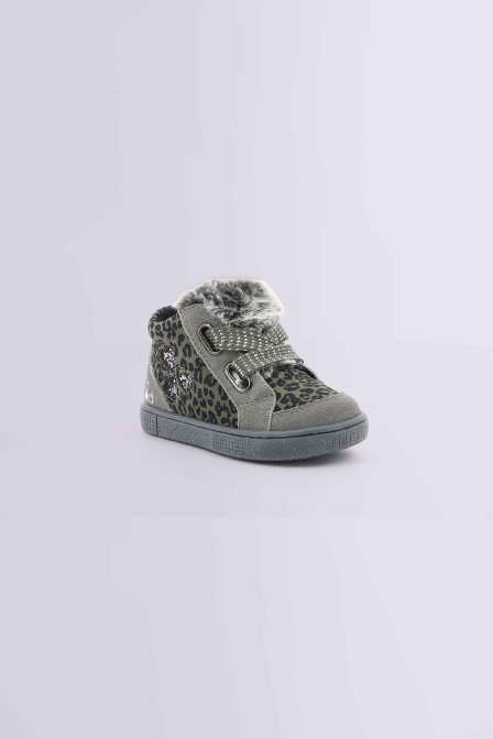 Bloye - Sneakers hautes gris pour fille de la marque Mod 8  - Kids & Co © Officiel Bloye - Sneakers hautes gris pour fille de la marque Mod 8  - Kids & Co © Officiel