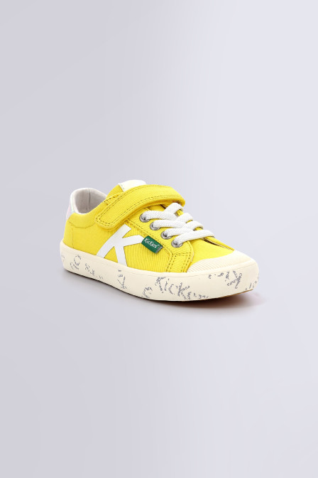 Gody - Sneakers jaune pour fille et garçon de la marque Kickers  - Kids & Co © Officiel Gody - Sneakers jaune pour fille et garçon de la marque Kickers  - Kids & Co © Officiel