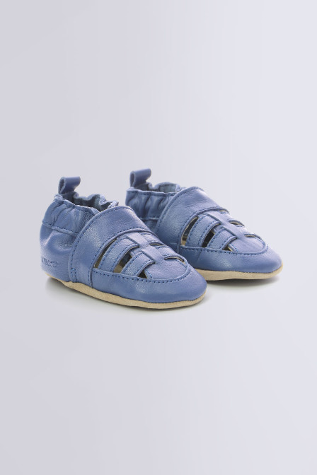 Sandiz Veg - Salomés bleu pour fille et garçon de la marque Robeez  - Kids & Co © Officiel Sandiz Veg - Salomés bleu pour fille et garçon de la marque Robeez  - Kids & Co © Officiel