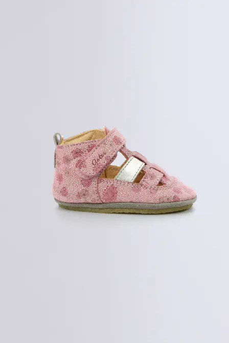 Layame - Salomés rose à fleurs pour fille de la marque Aster  - Kids & Co © Officiel
