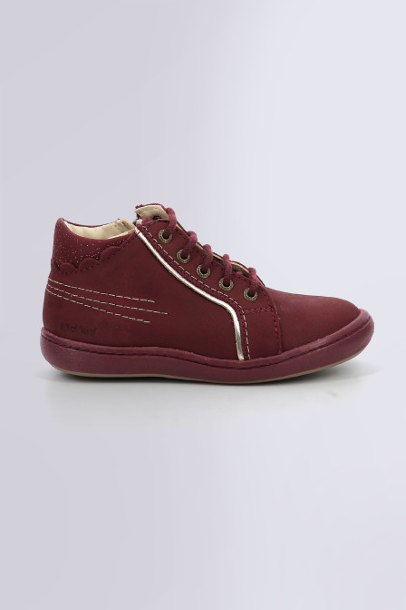 Kickpinns - Bottillons bordeaux pour fille de la marque Kickers  - Kids & Co © Officiel